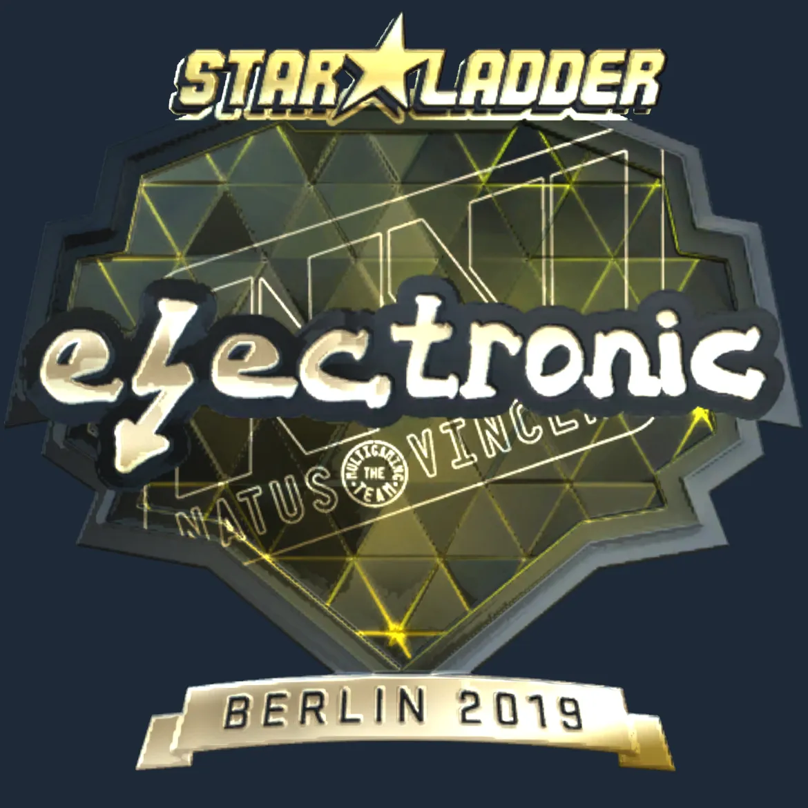 Sticker | electronic (Gold) | Berlin 2019