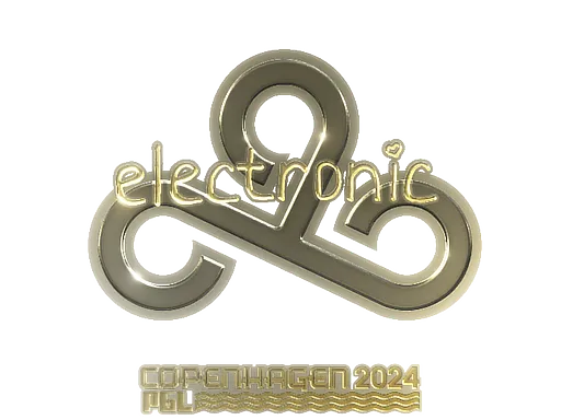 Sticker | electronic (Gold) | Copenhagen 2024