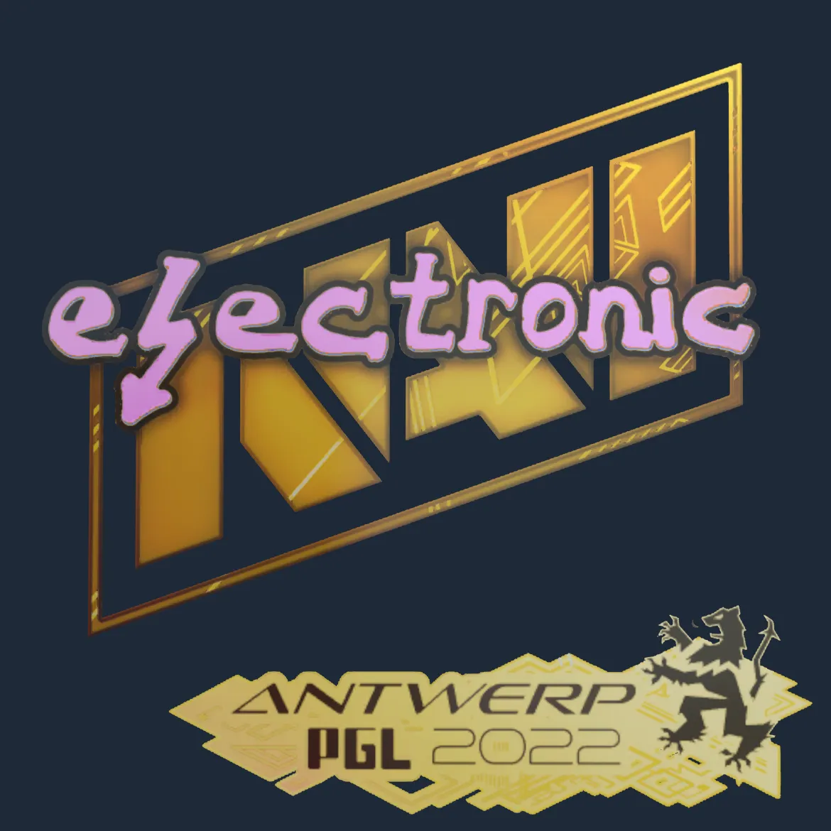 Sticker | electronic (Holo) | Antwerp 2022