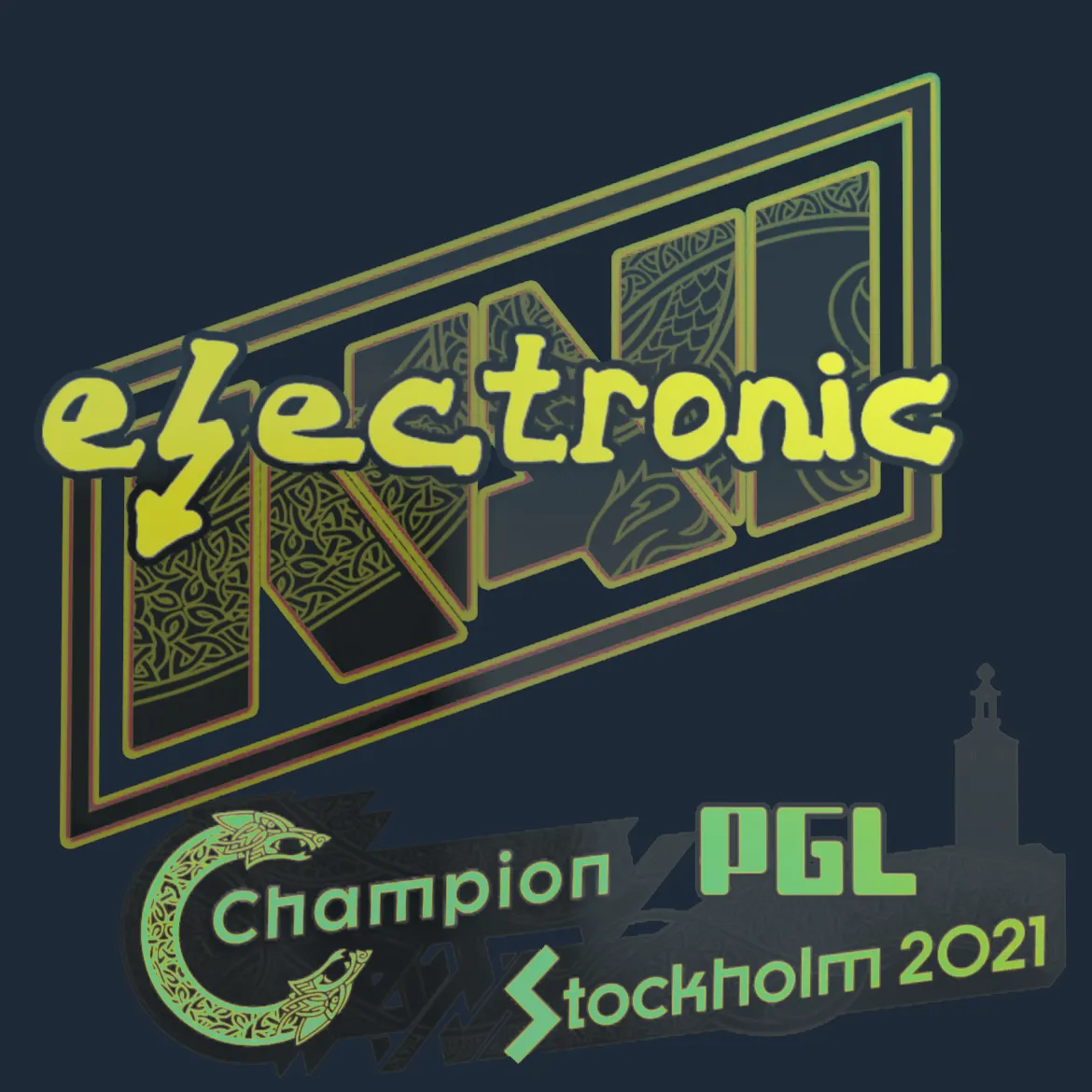 Sticker | electroNic (Holo) | Stockholm 2021