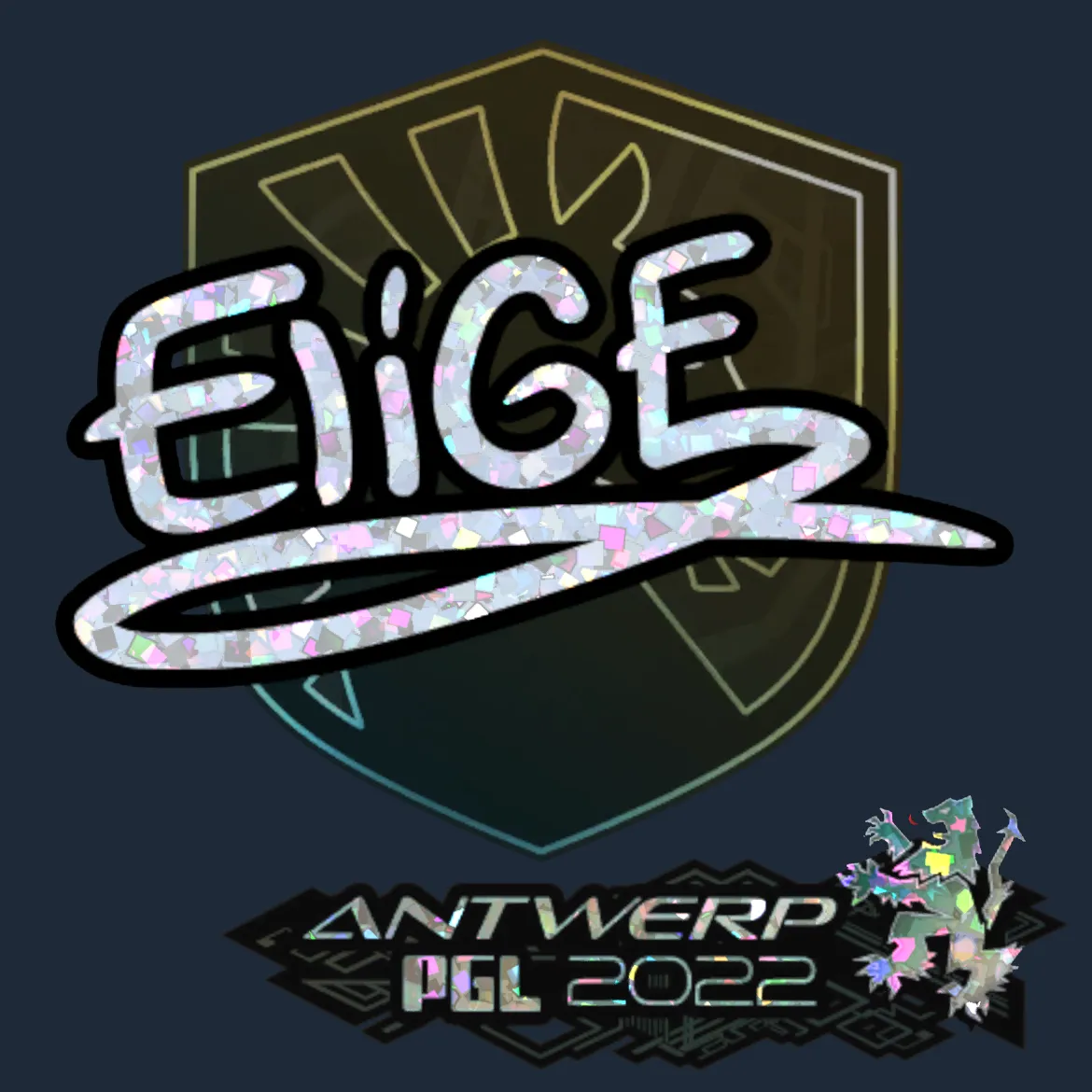 Sticker | EliGE (Glitter) | Antwerp 2022