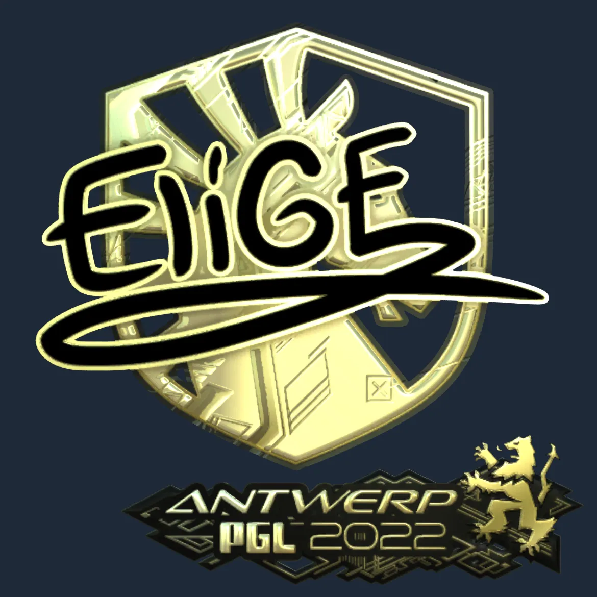 Sticker | EliGE (Gold) | Antwerp 2022
