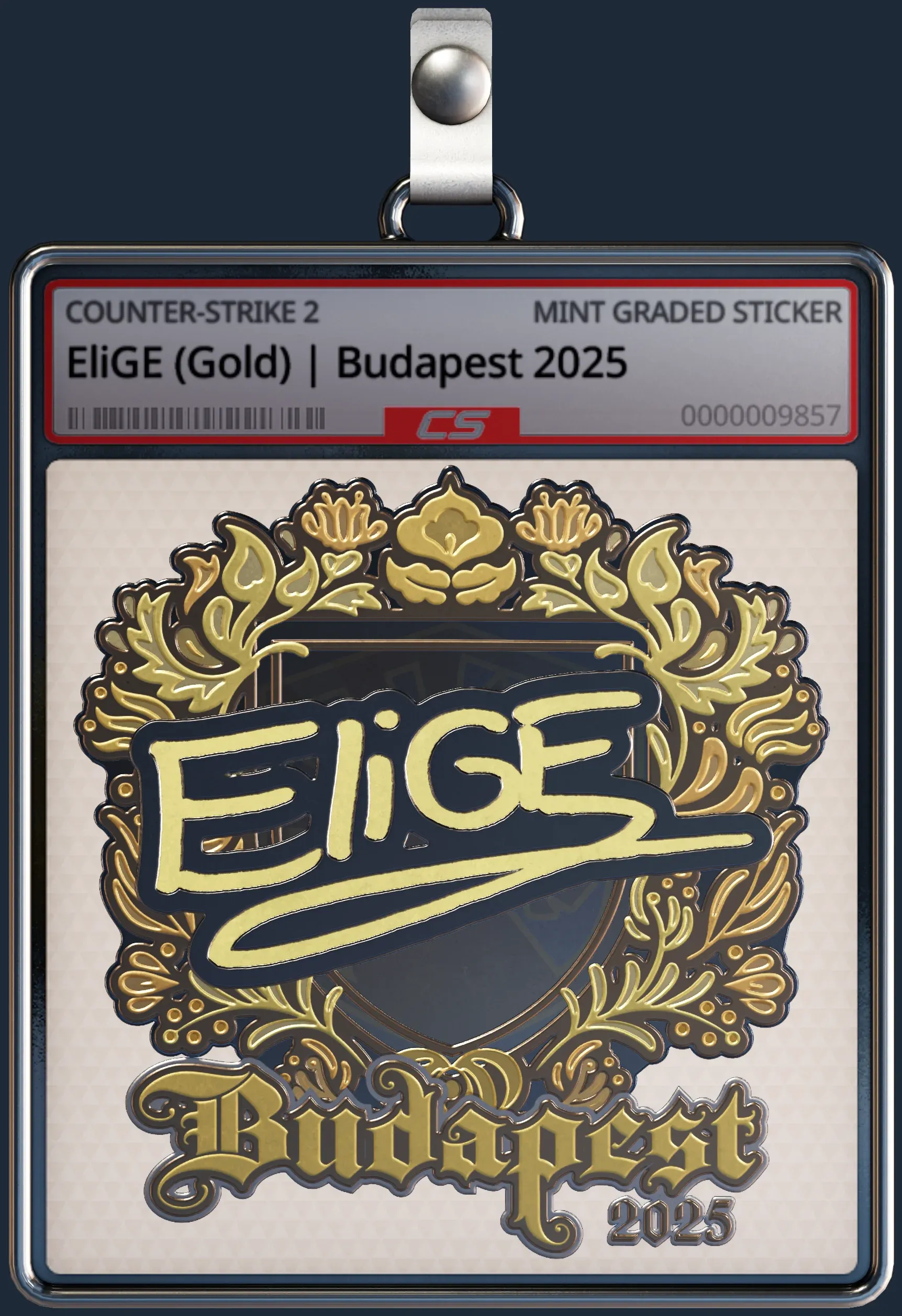 Sticker | EliGE (Gold) | Budapest 2025