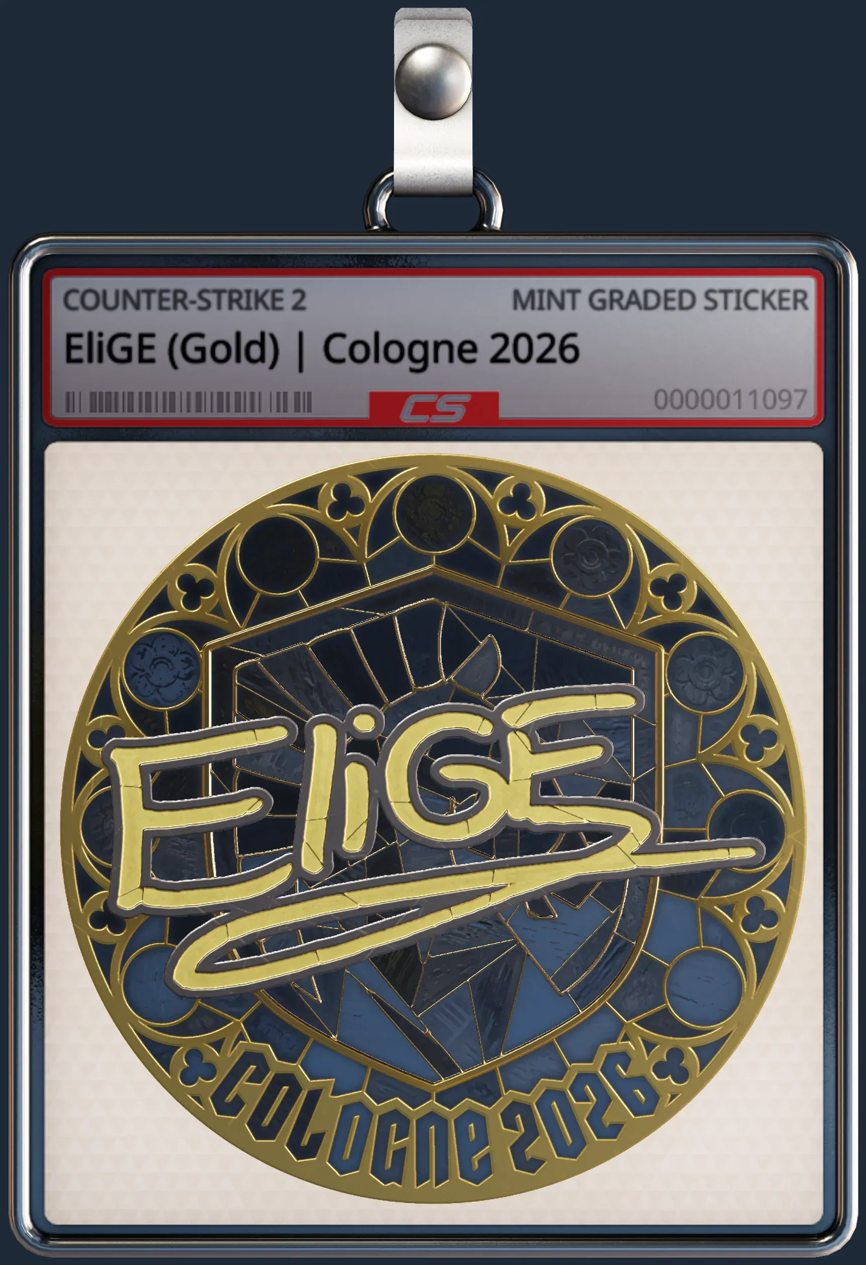 Sticker | EliGE (Gold) | Cologne 2026