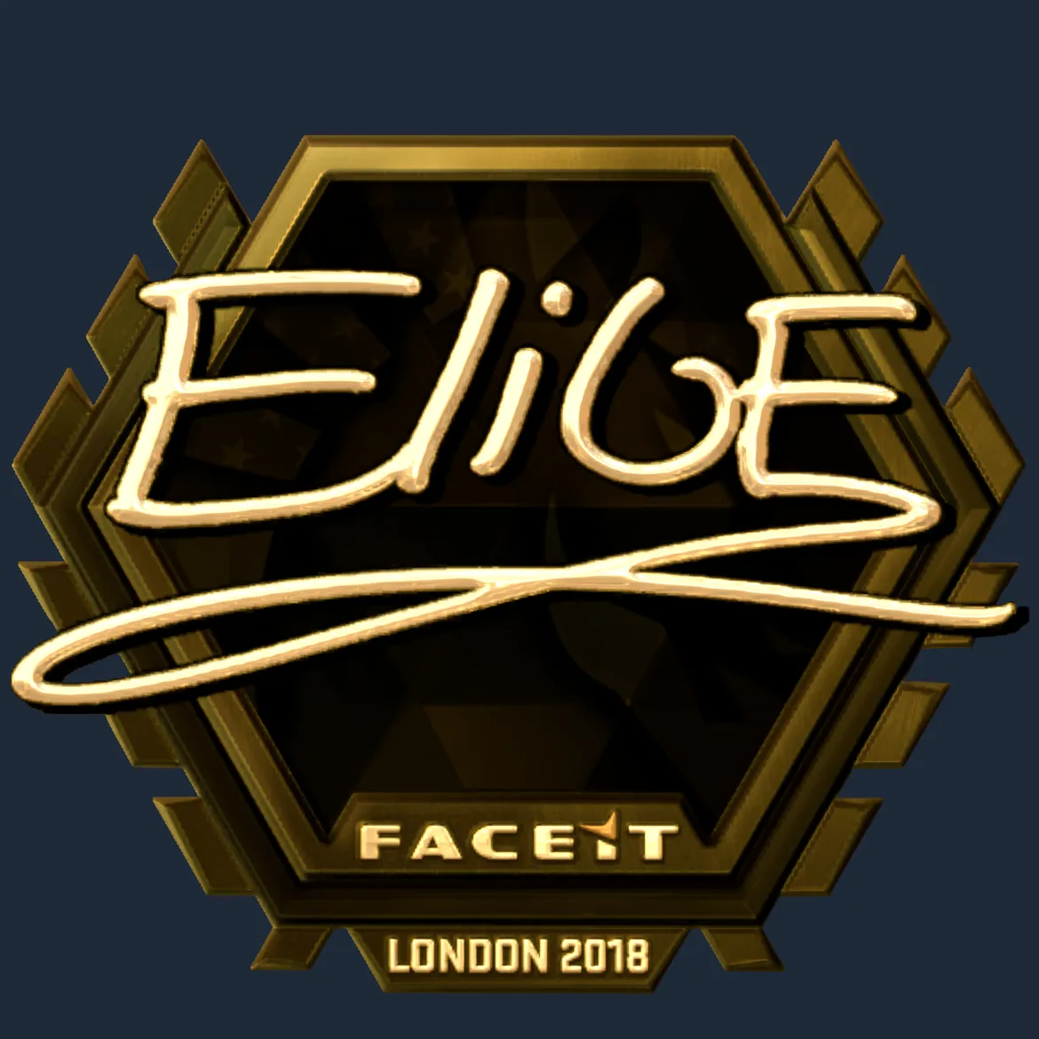 Sticker | EliGE (Gold) | London 2018