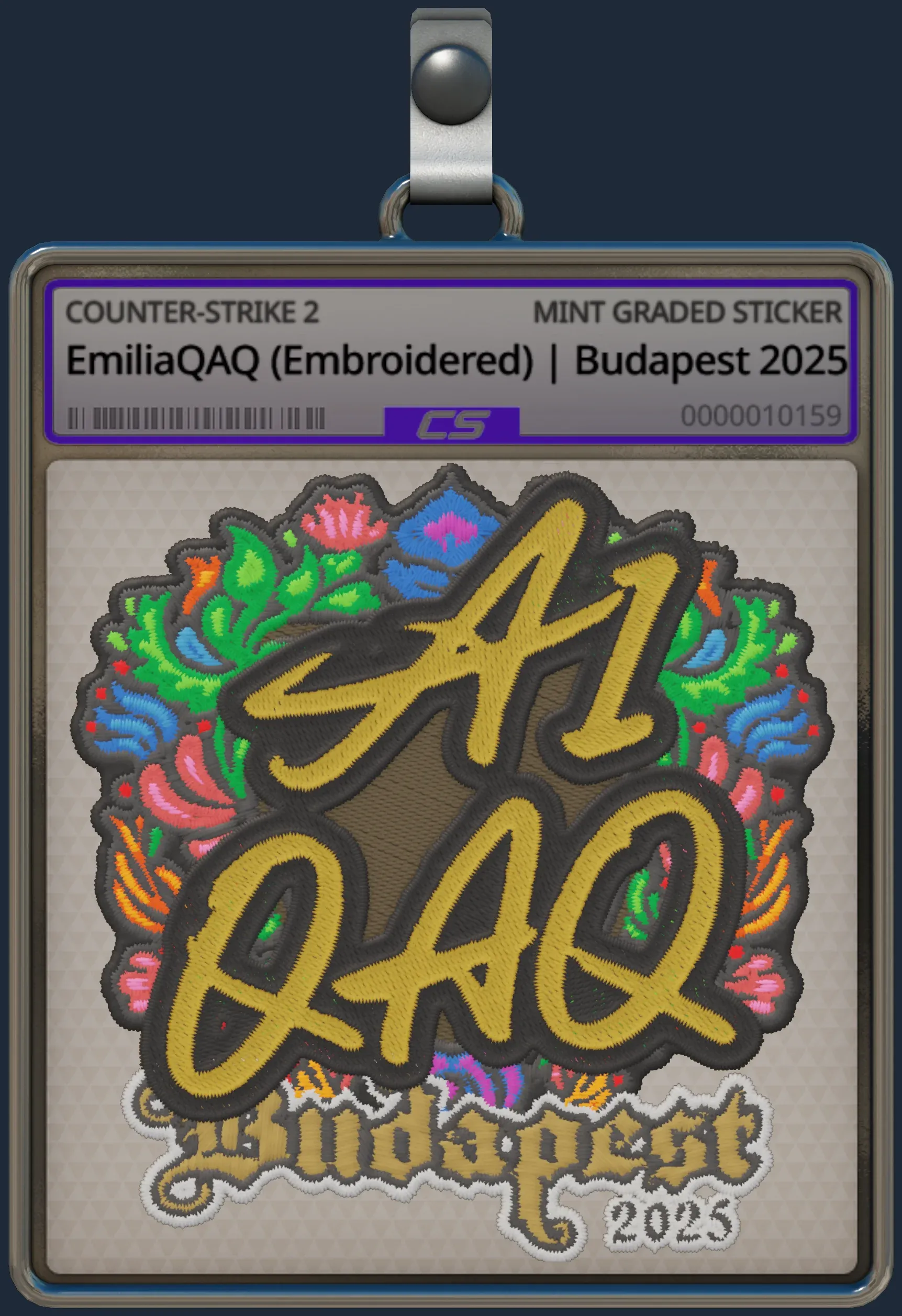Sticker | EmiliaQAQ (Embroidered) | Budapest 2025