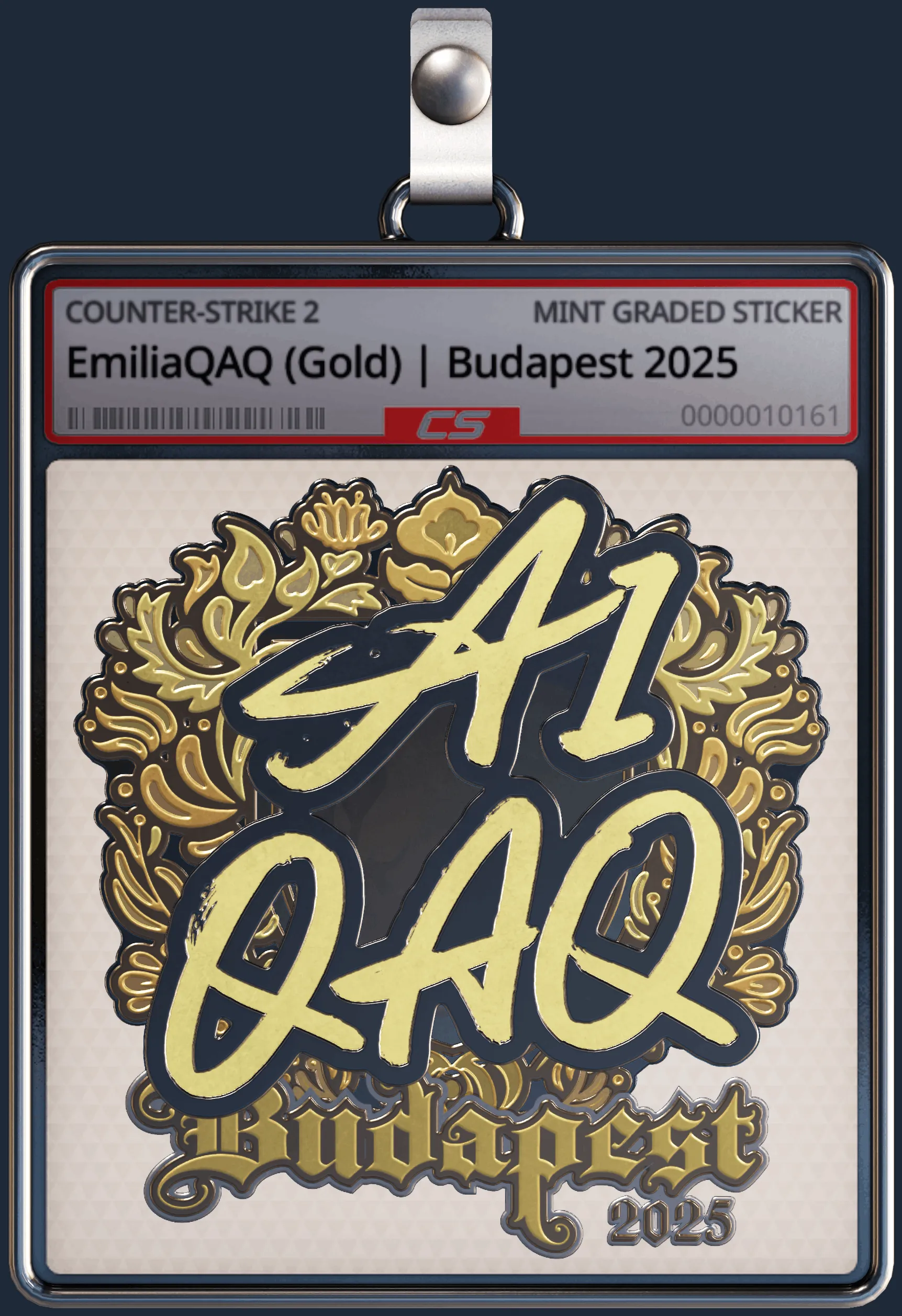 Sticker | EmiliaQAQ (Gold) | Budapest 2025