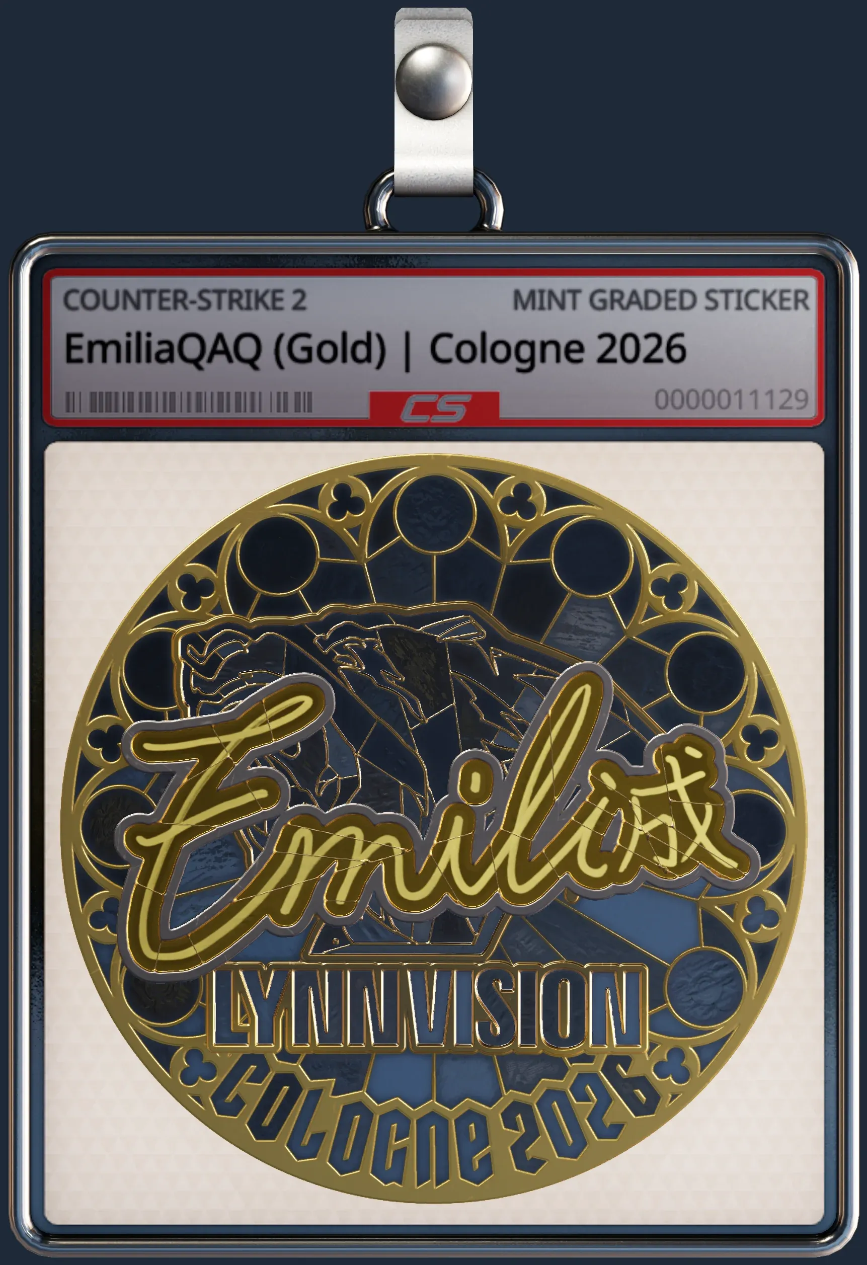 Sticker | EmiliaQAQ (Gold) | Cologne 2026 Sticker | EmiliaQAQ (Gold) | Cologne 2026