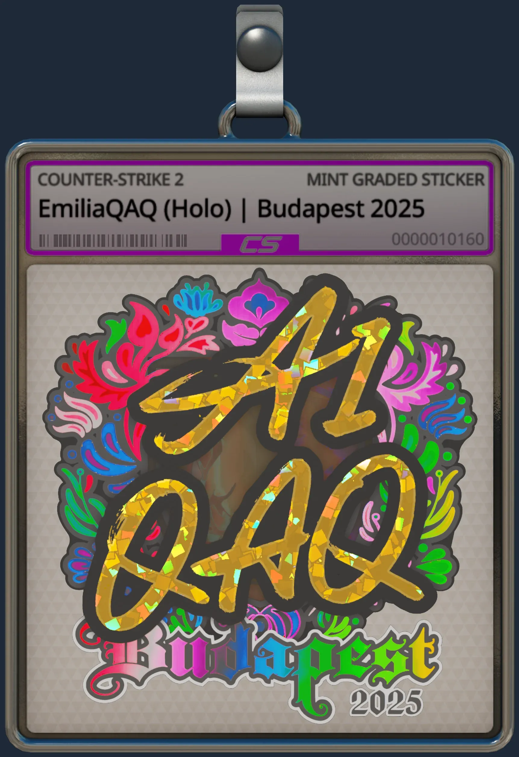 Sticker | EmiliaQAQ (Holo) | Budapest 2025
