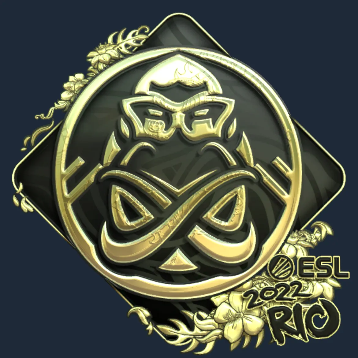 Sticker | ENCE (Gold) | Rio 2022
