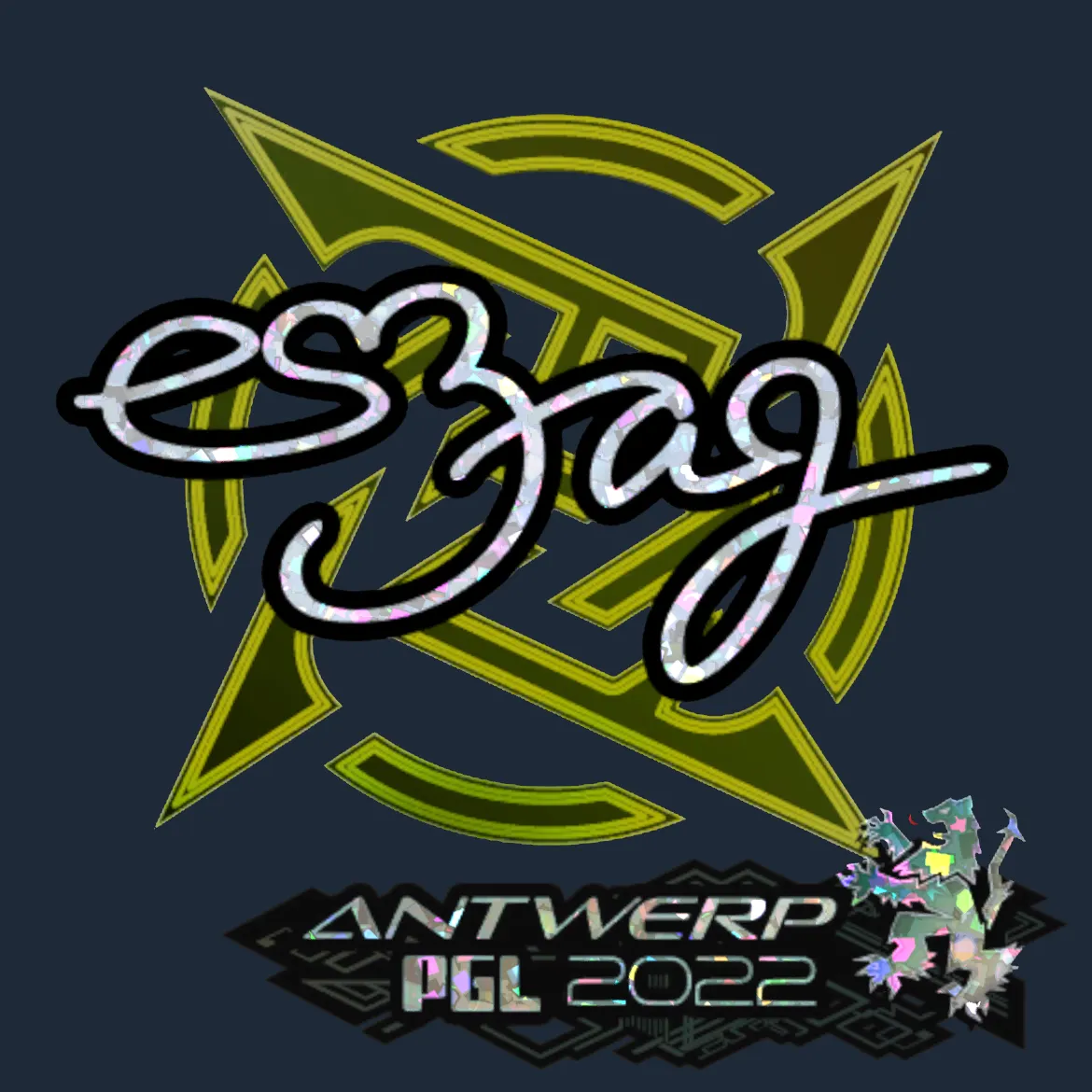 Sticker | es3tag (Glitter) | Antwerp 2022