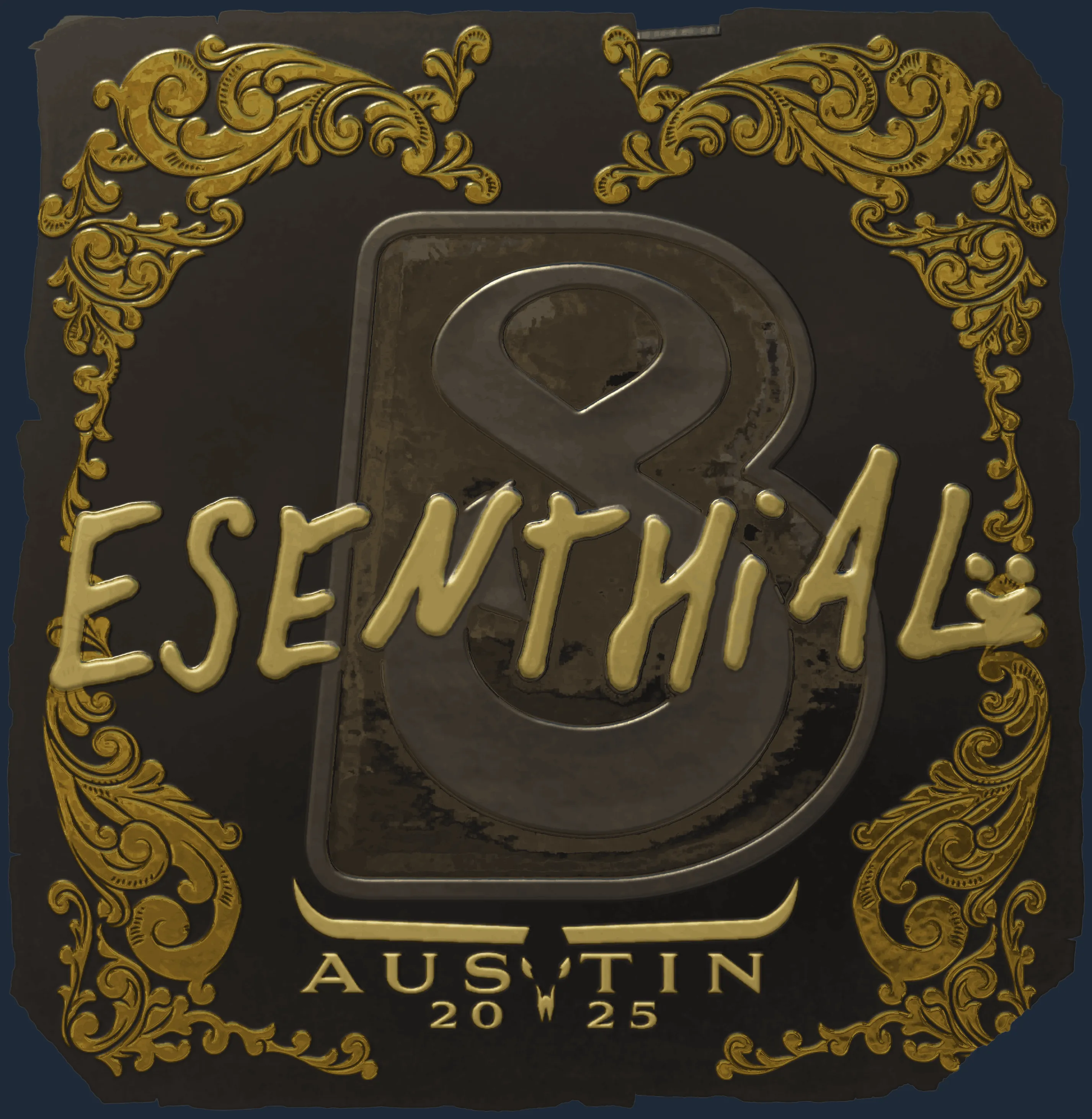 Sticker | esenthial (Gold) | Austin 2025