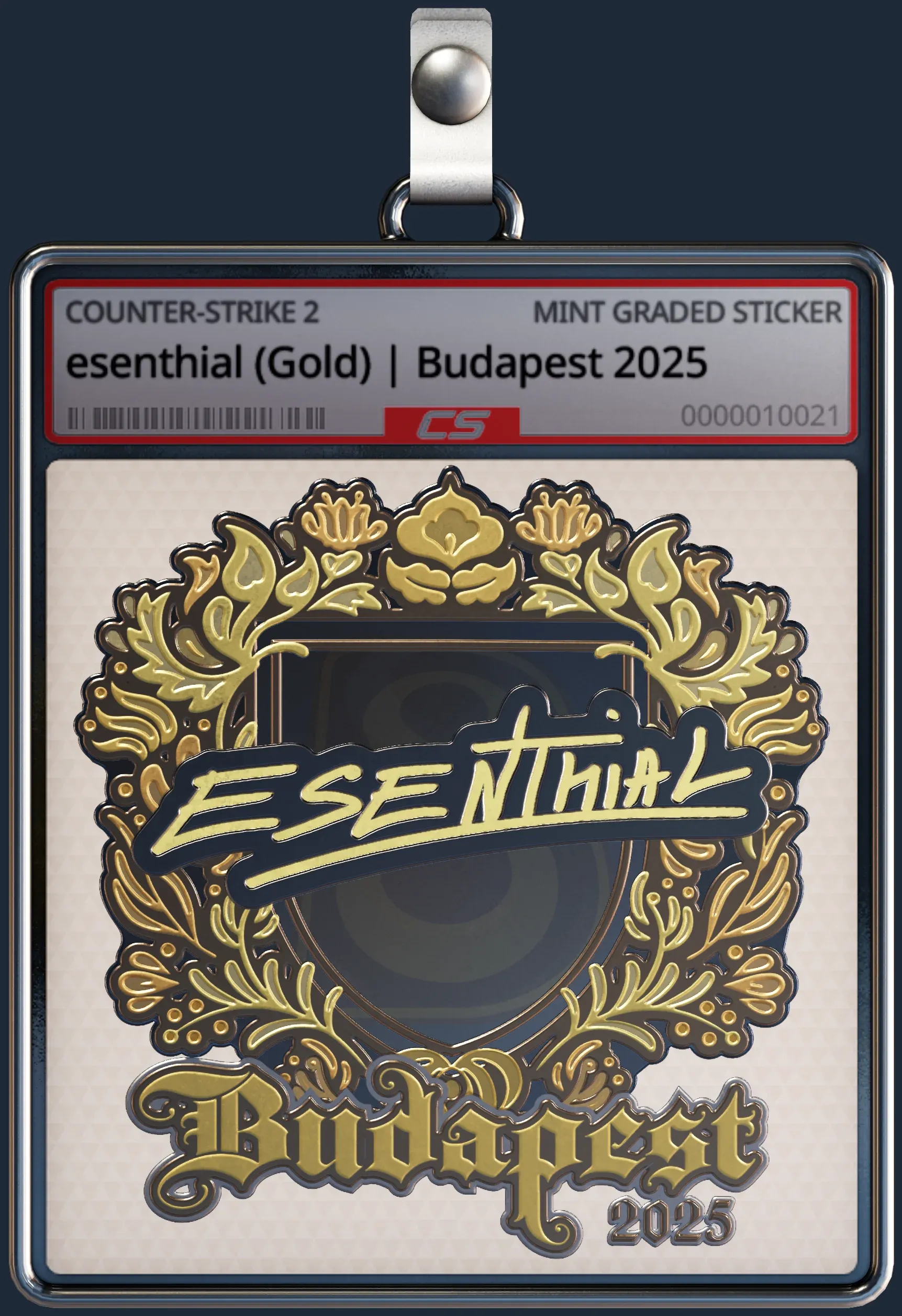 Sticker | esenthial (Gold) | Budapest 2025