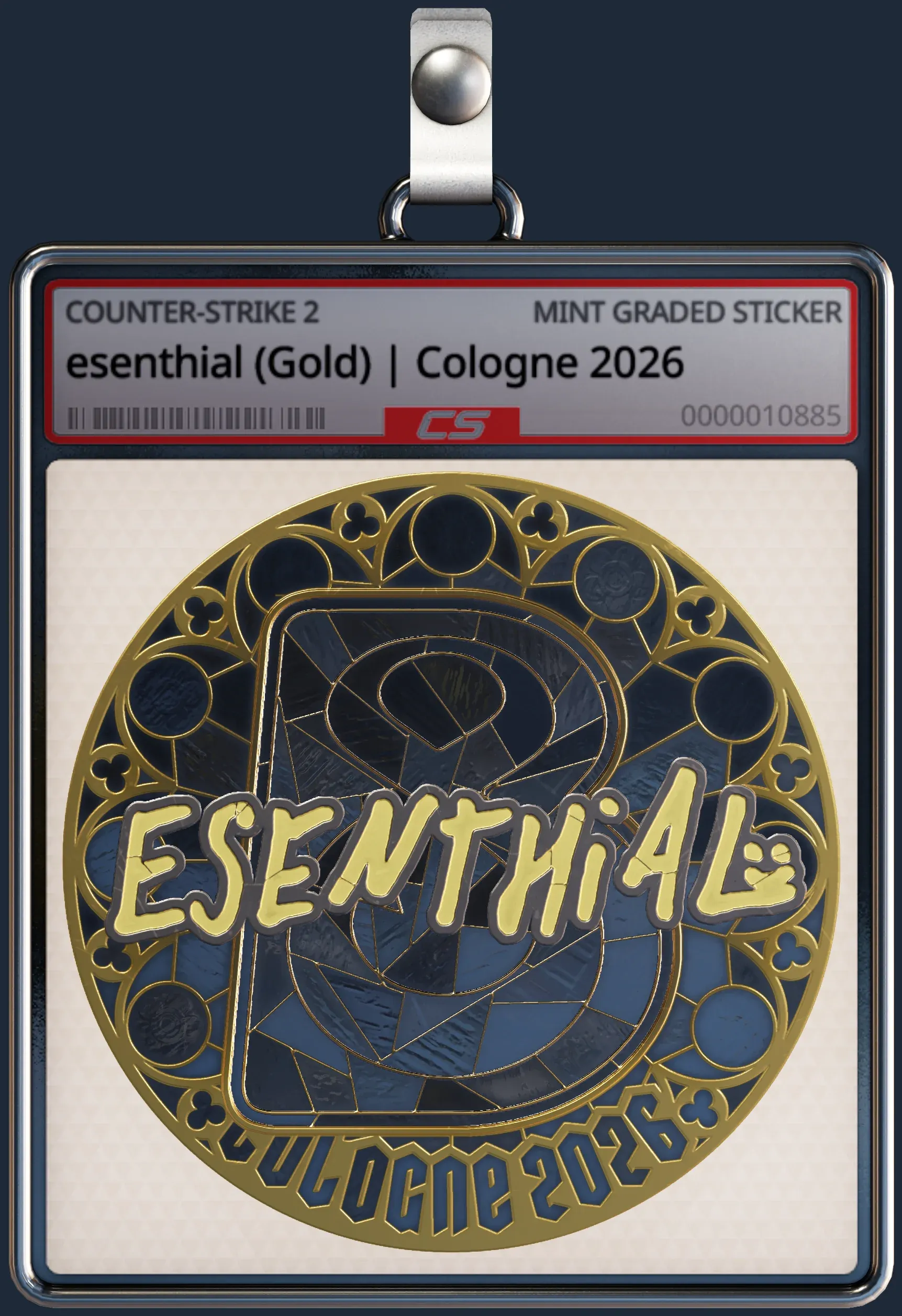 Sticker | esenthial (Gold) | Cologne 2026
