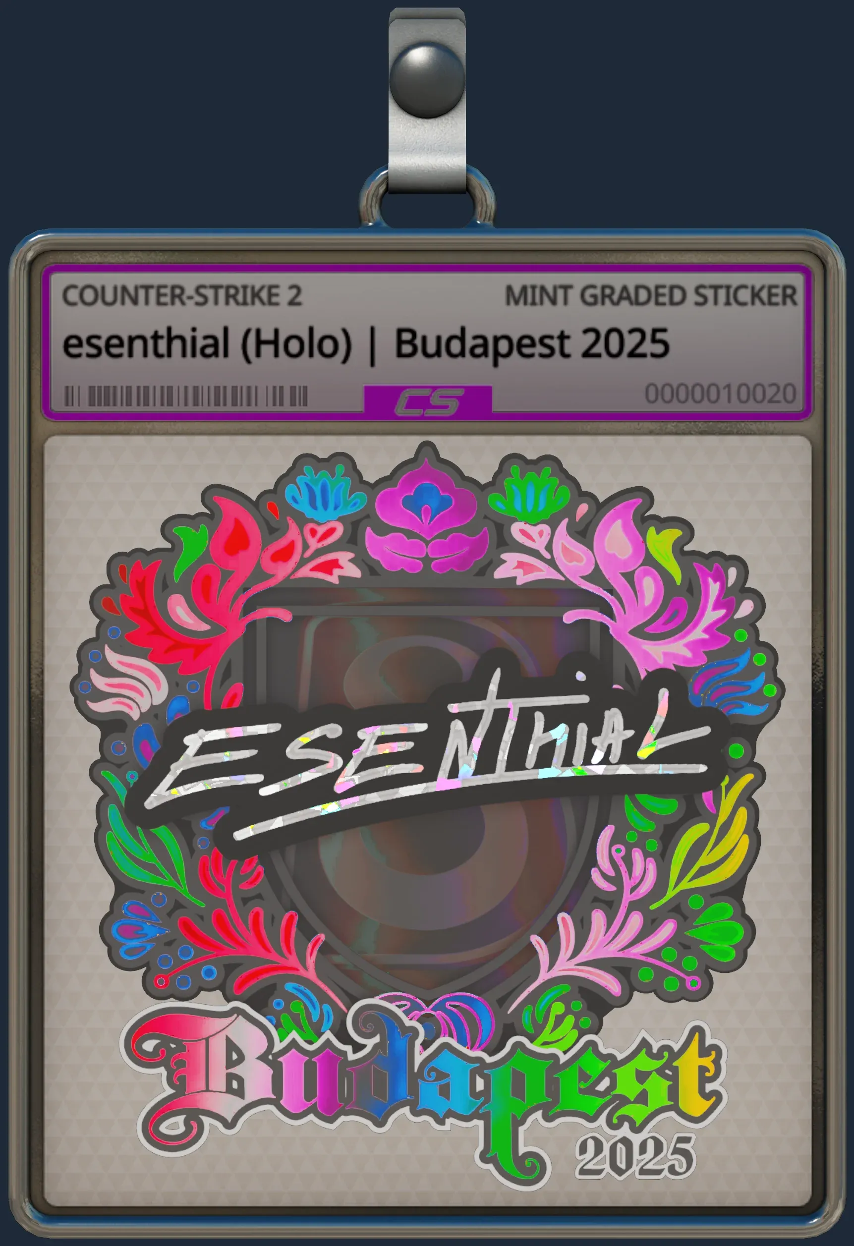 Sticker | esenthial (Holo) | Budapest 2025