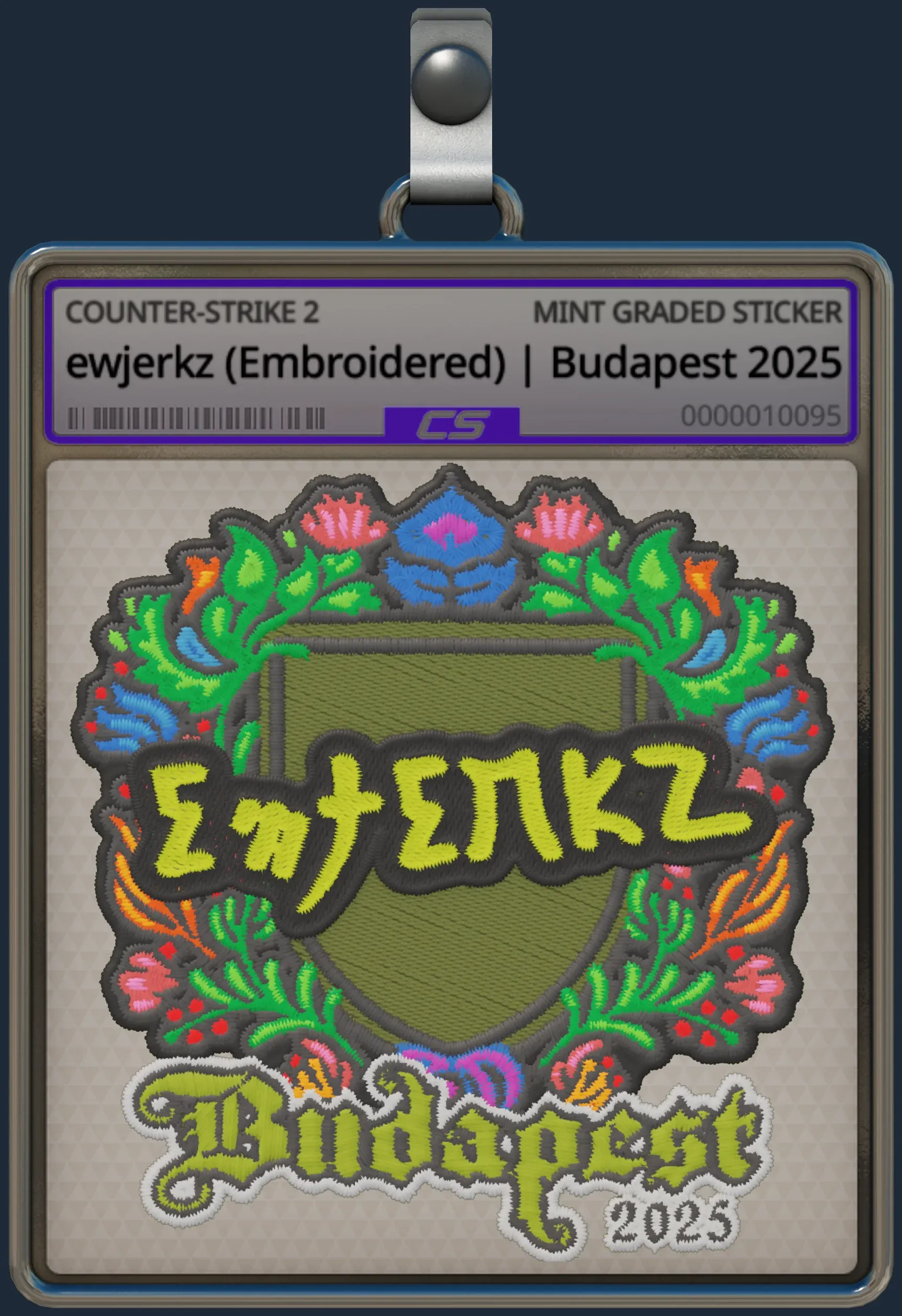 Sticker | ewjerkz (Embroidered) | Budapest 2025