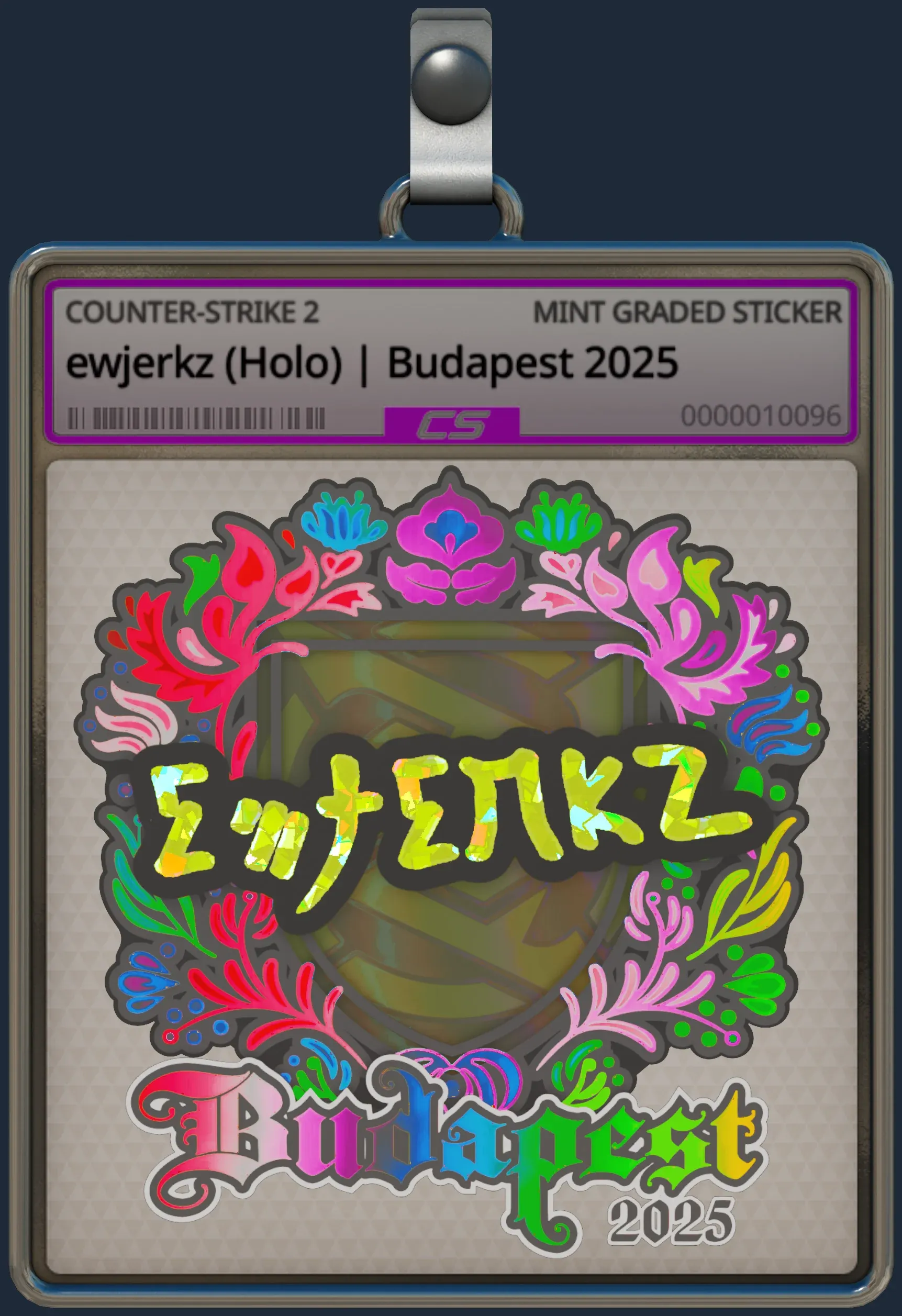 Sticker | ewjerkz (Holo) | Budapest 2025