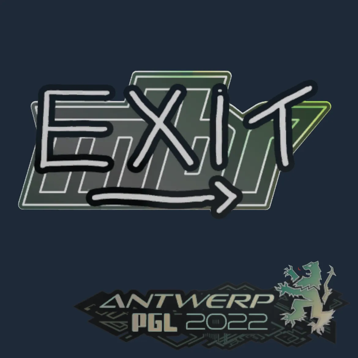 Sticker | exit | Antwerp 2022