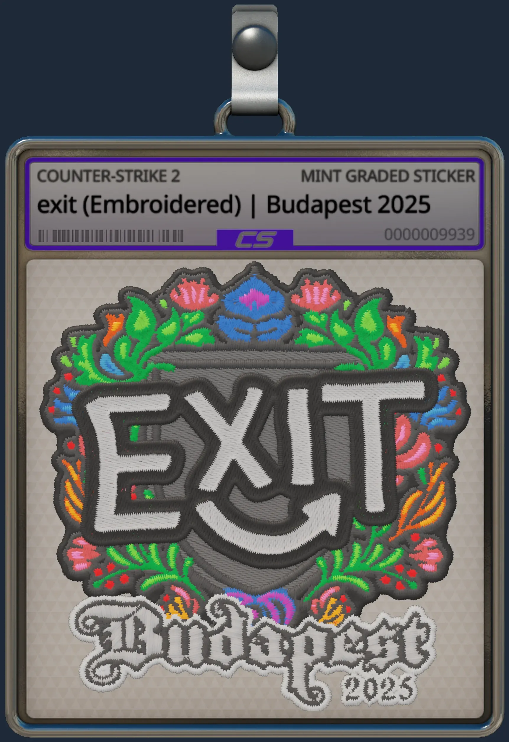Sticker | exit (Embroidered) | Budapest 2025