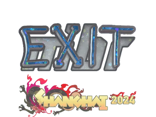 Sticker | exit (Glitter) | Shanghai 2024