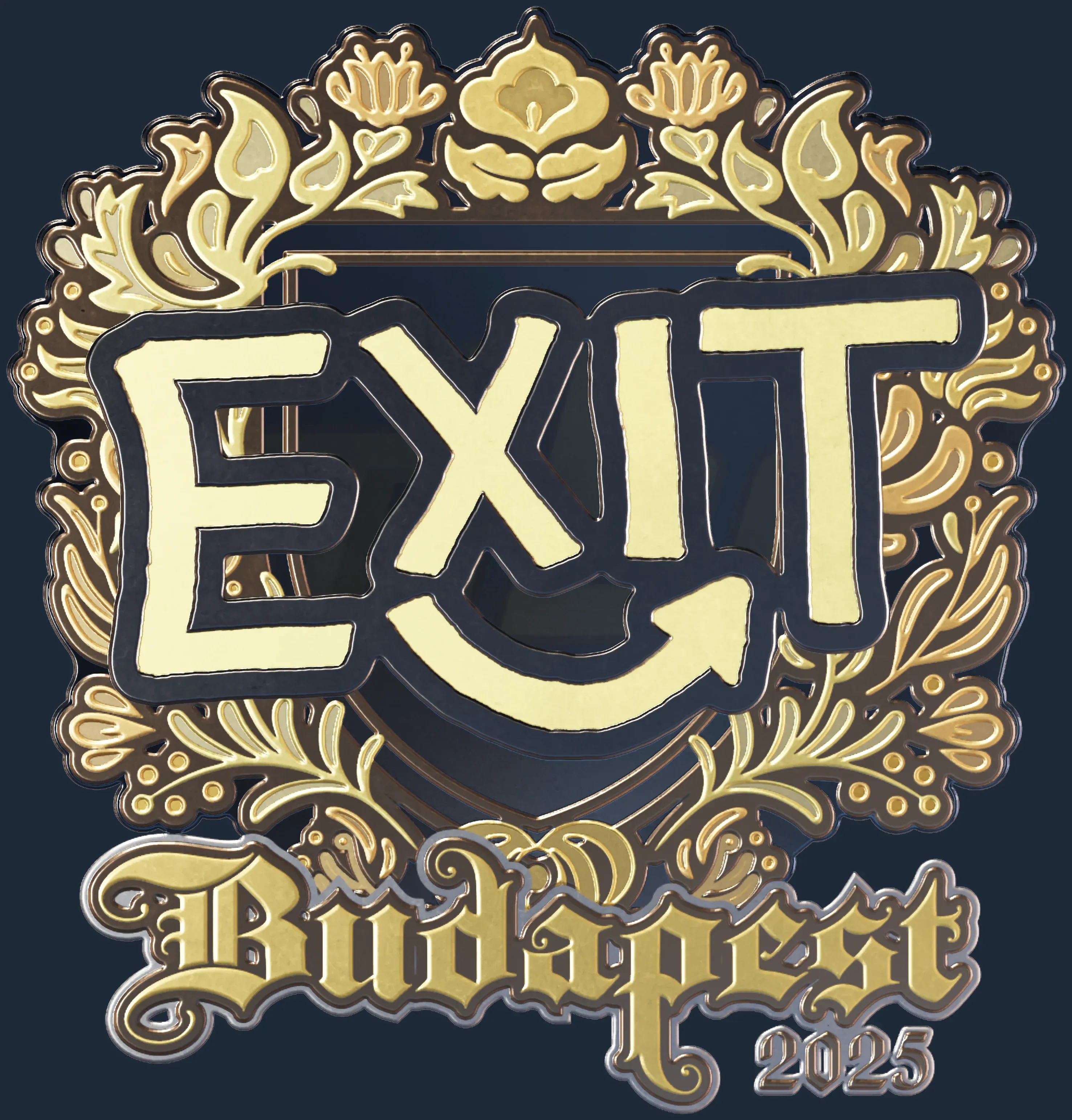 Sticker | exit (Gold) | Budapest 2025