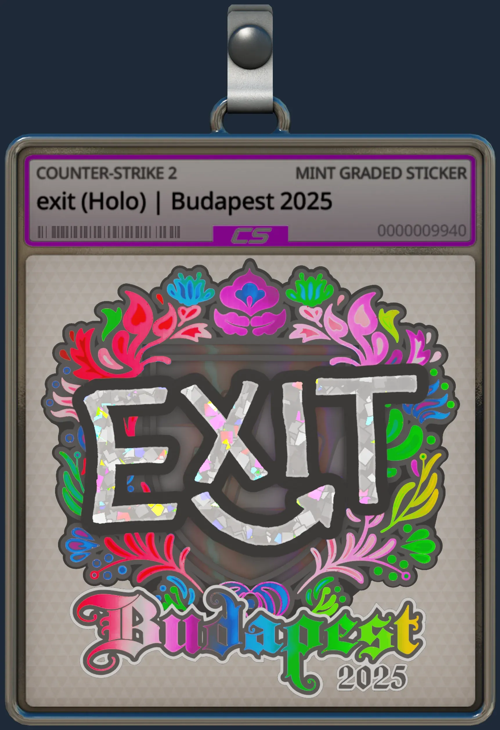 Sticker | exit (Holo) | Budapest 2025