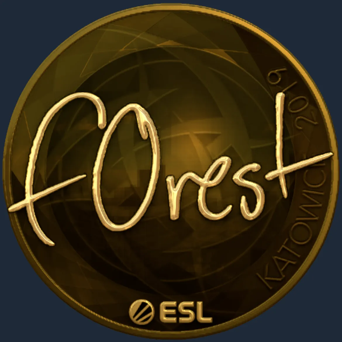 Sticker | f0rest (Gold) | Katowice 2019