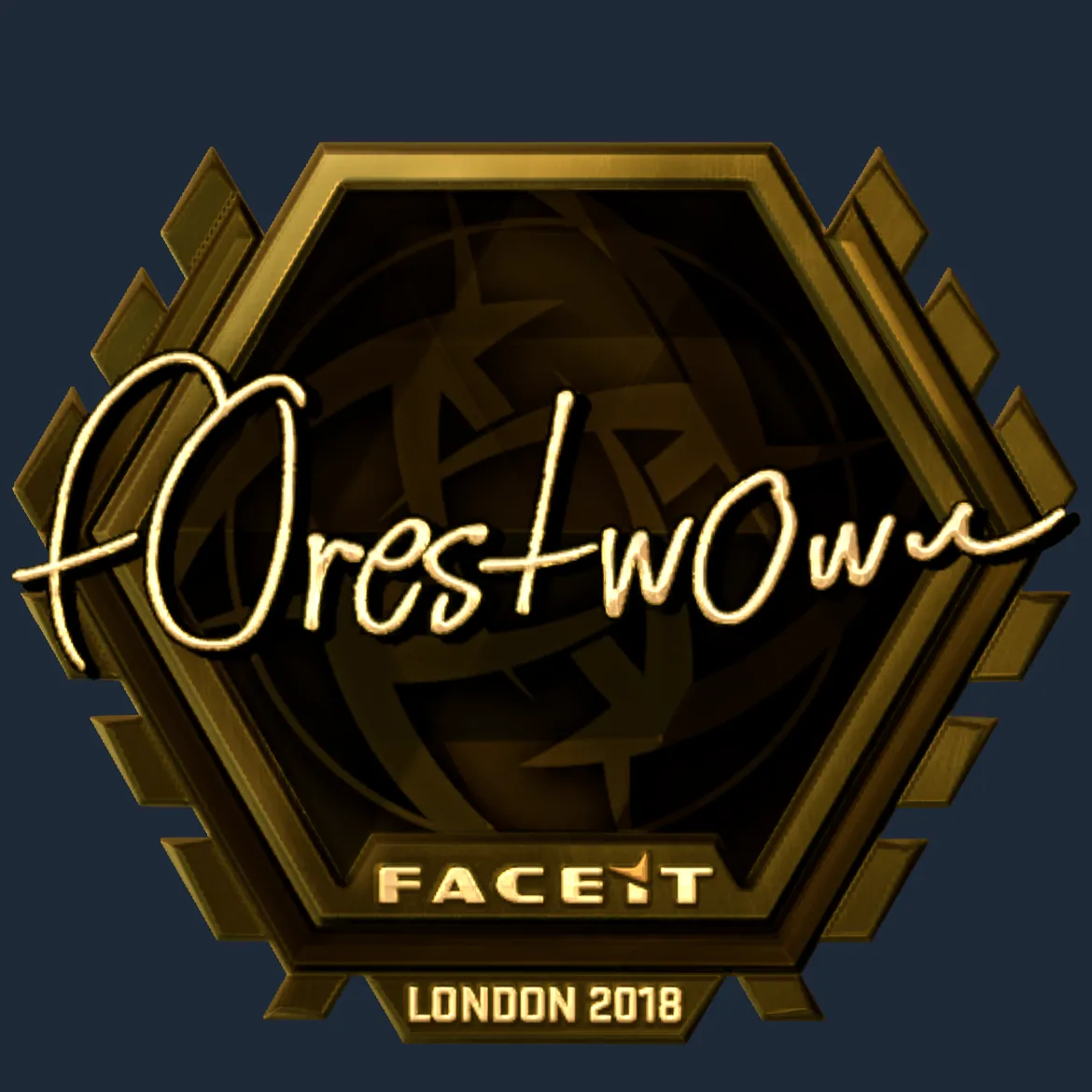 Sticker | f0rest (Gold) | London 2018