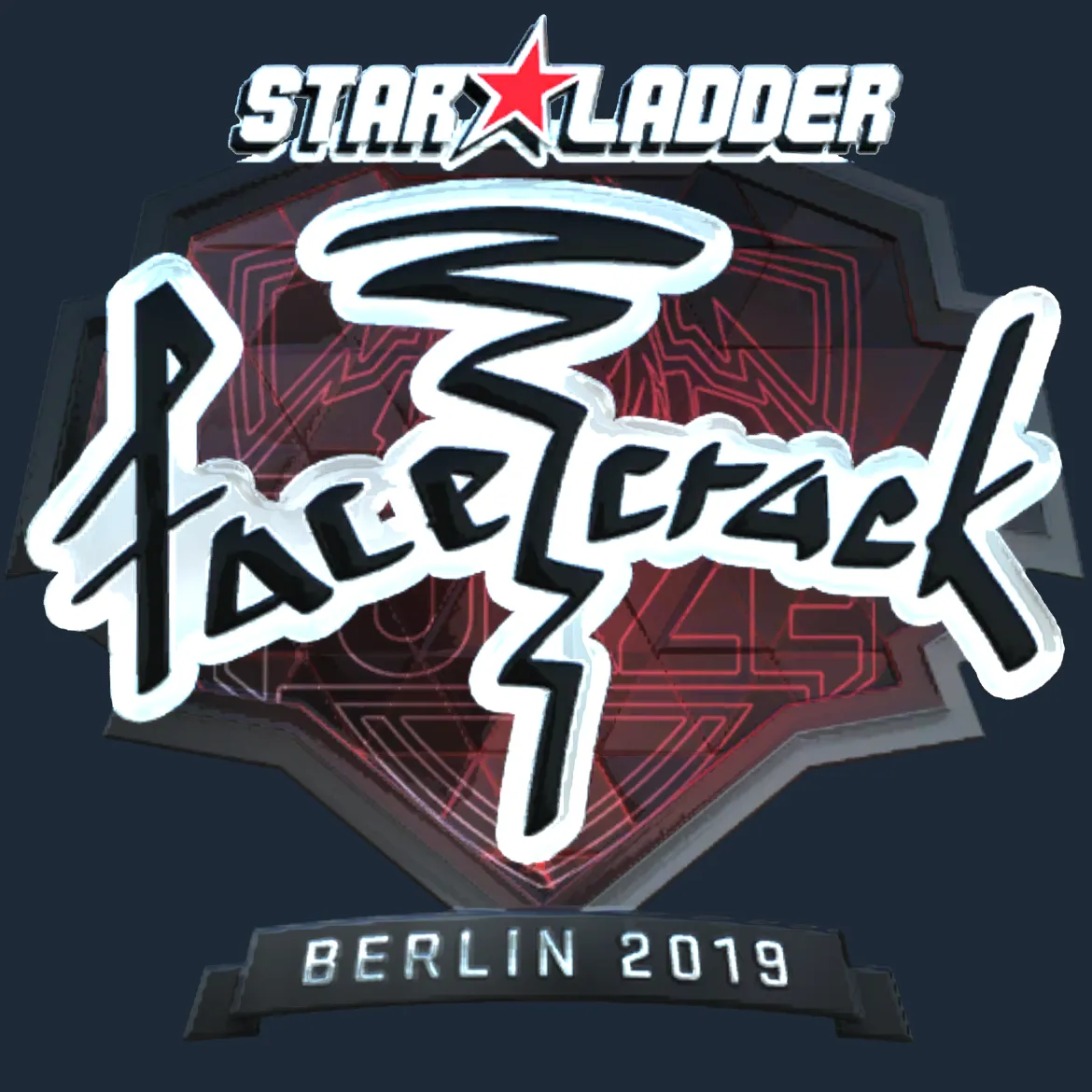 Sticker | facecrack (Foil) | Berlin 2019