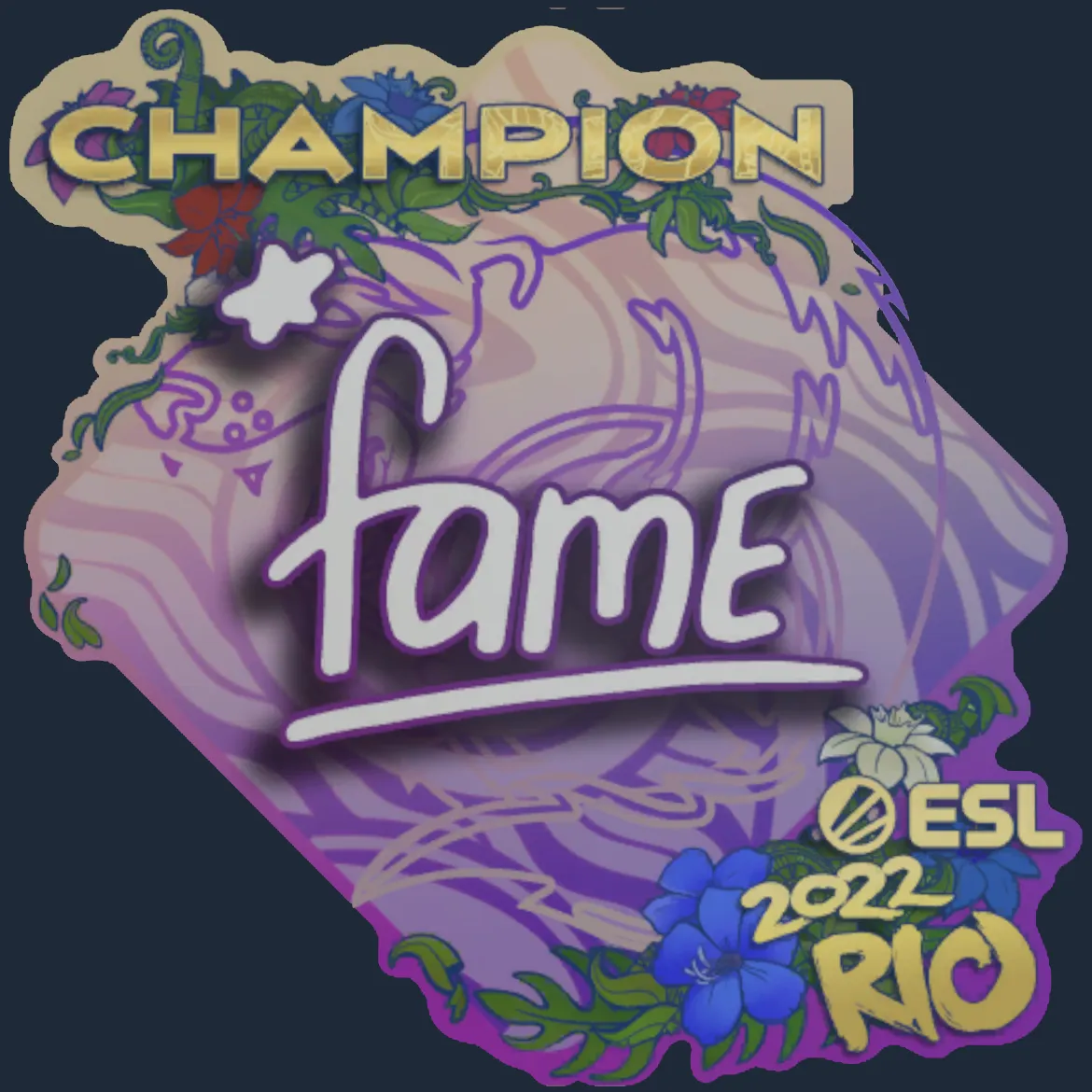 Sticker | fame (Champion) | Rio 2022
