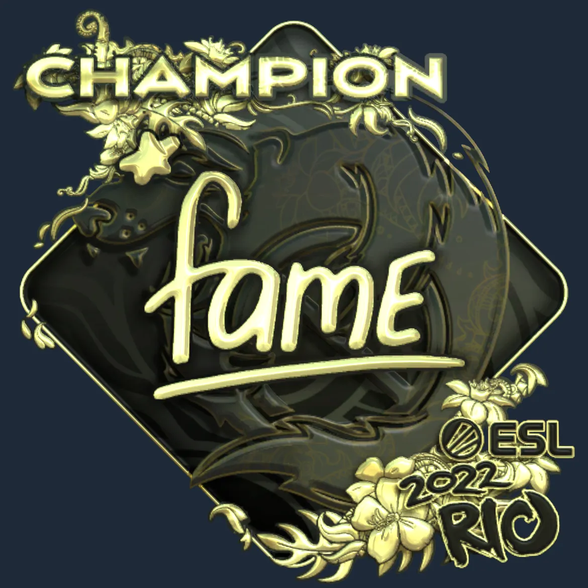 Sticker | fame (Gold, Champion) | Rio 2022