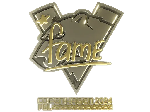 Sticker | fame (Gold) | Copenhagen 2024