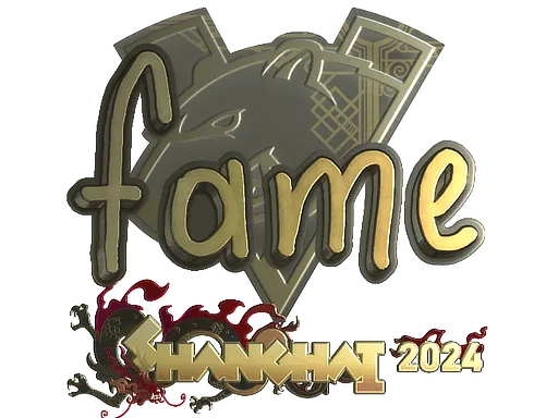 Sticker | fame (Gold) | Shanghai 2024