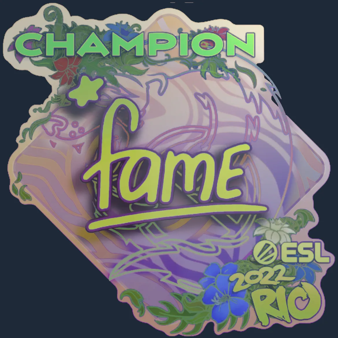 Sticker | fame (Holo, Champion) | Rio 2022