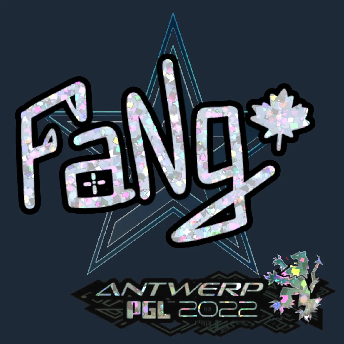 Sticker | FaNg (Glitter) | Antwerp 2022