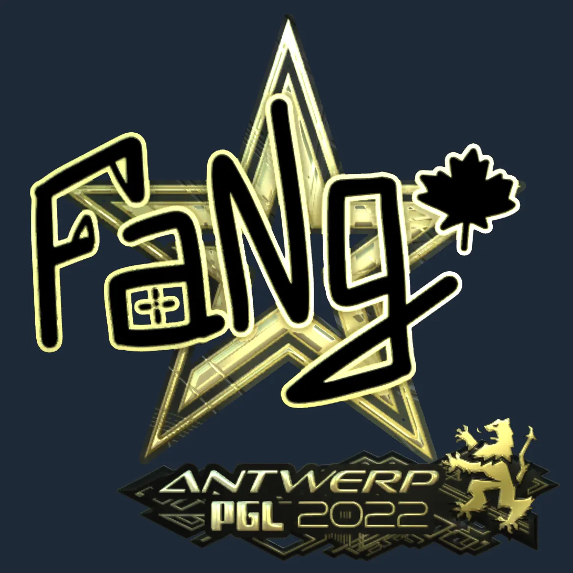 Sticker | FaNg (Gold) | Antwerp 2022