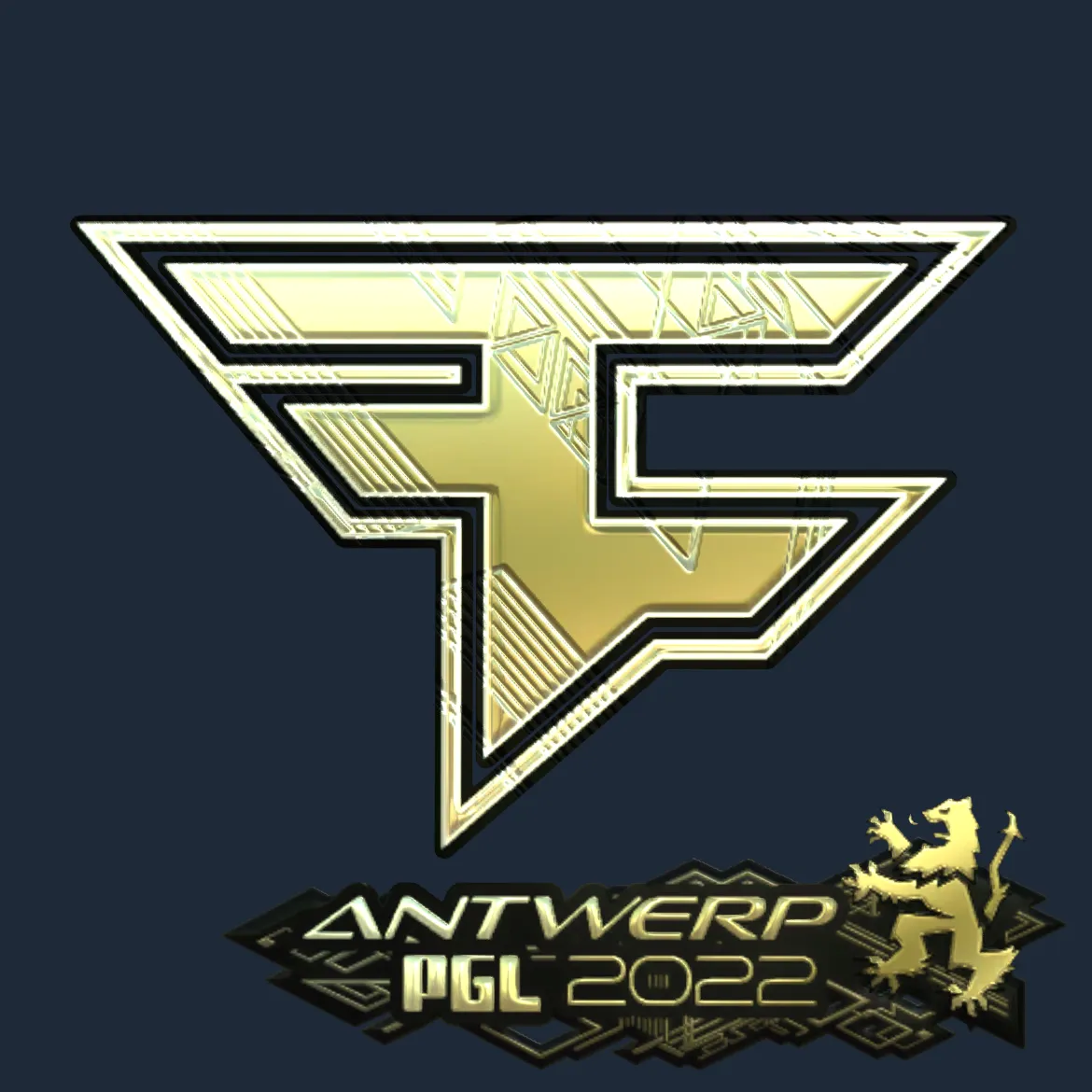 Sticker | FaZe Clan (Gold) | Antwerp 2022