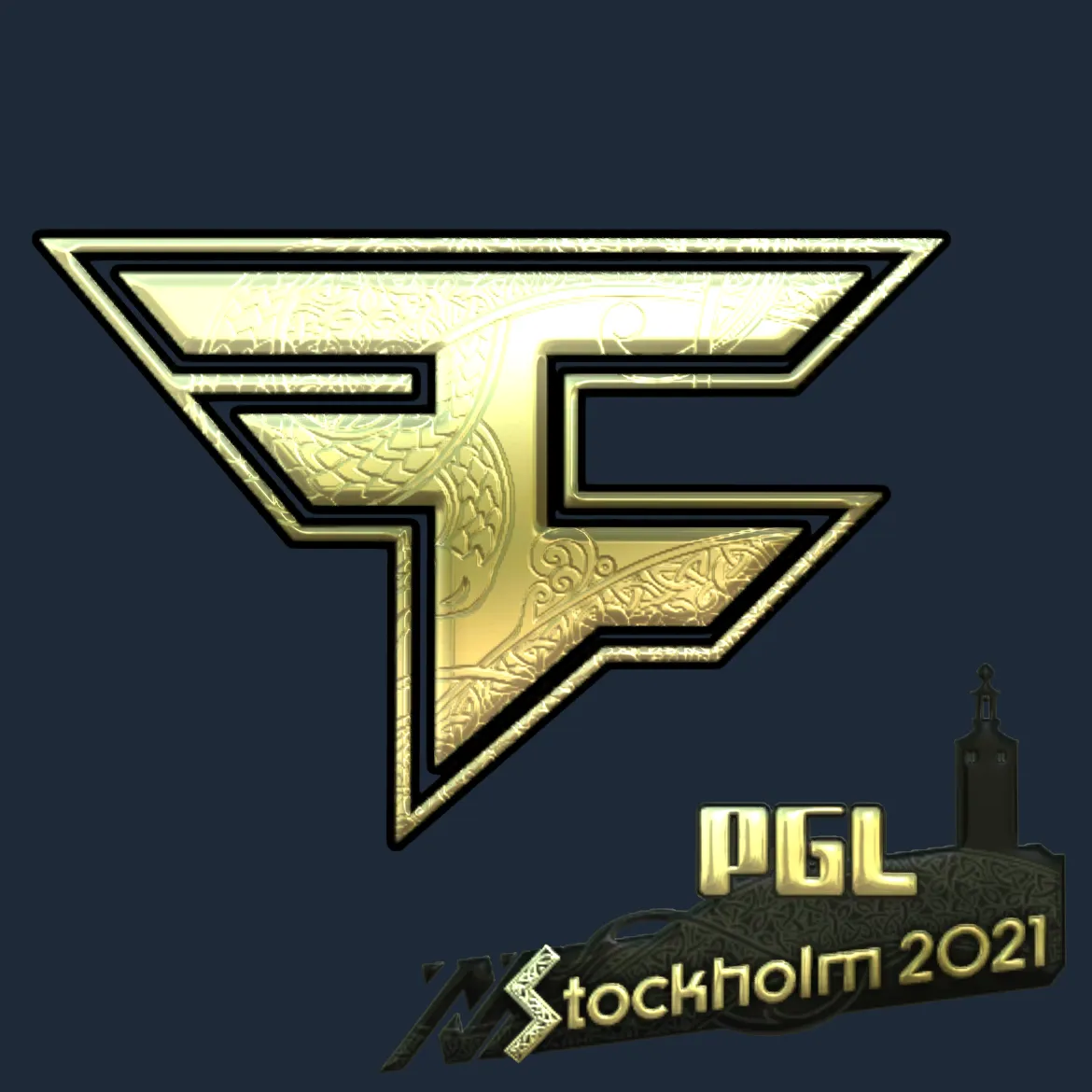 Sticker | FaZe Clan (Gold) | Stockholm 2021