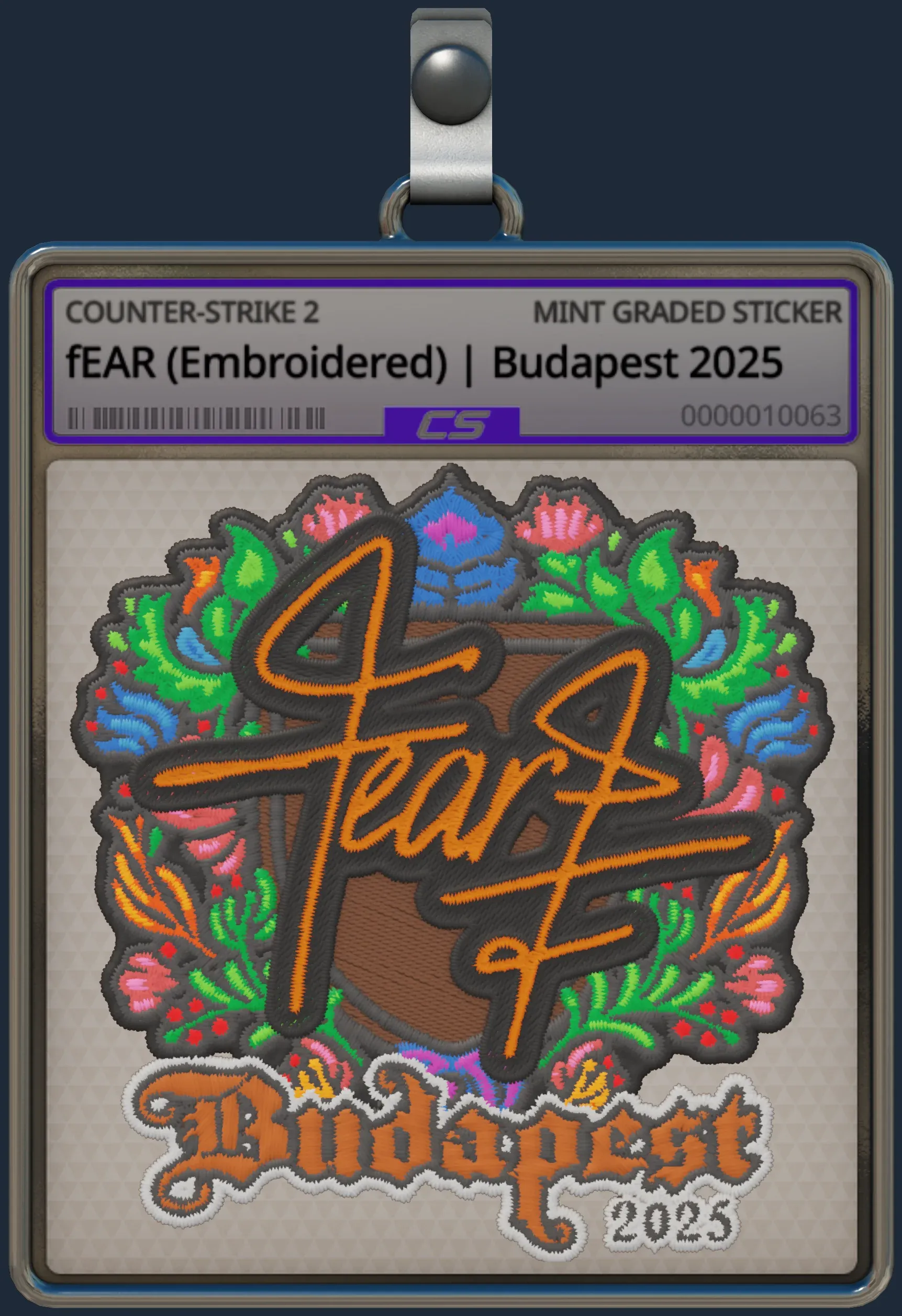 Sticker | fEAR (Embroidered) | Budapest 2025