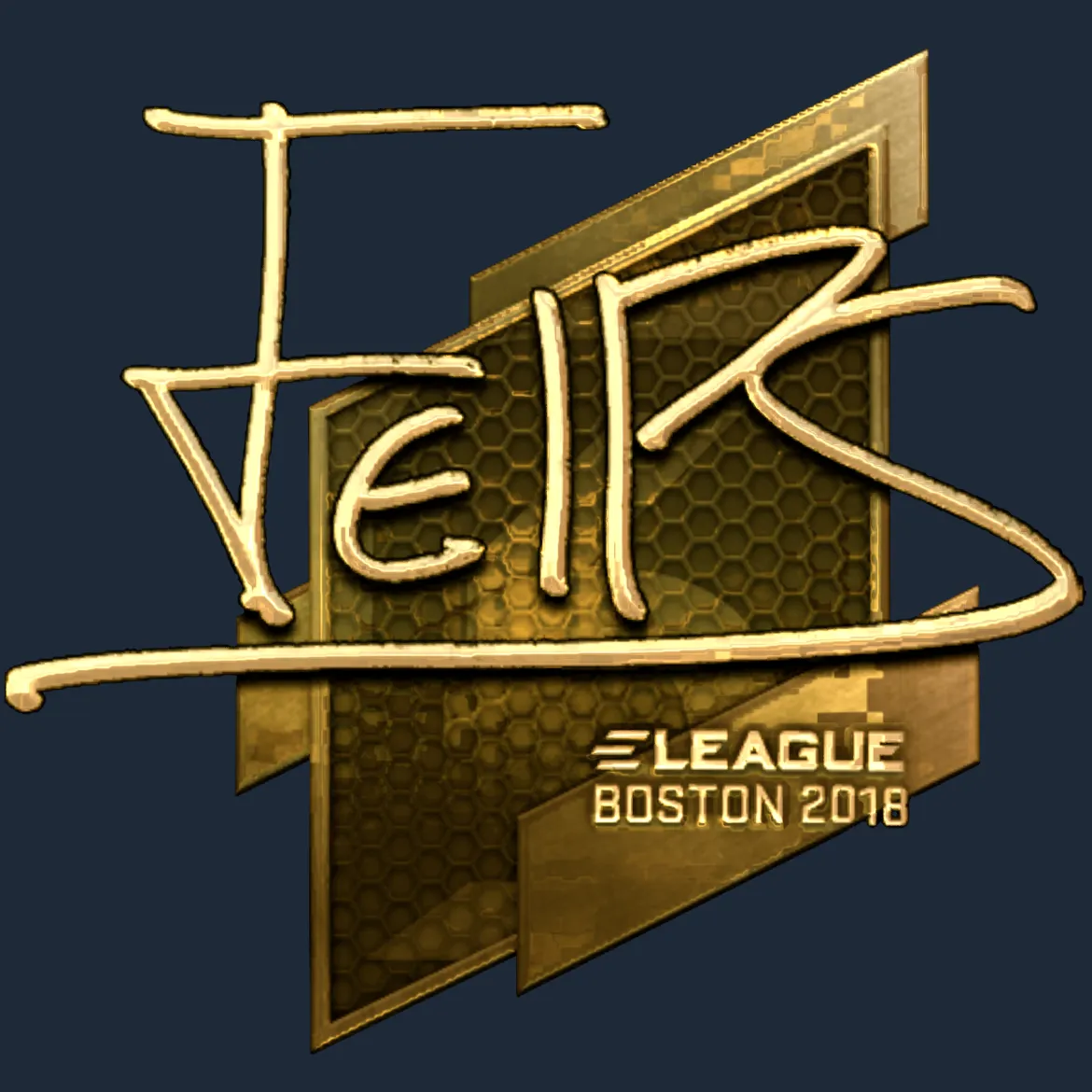 Sticker | felps (Gold) | Boston 2018