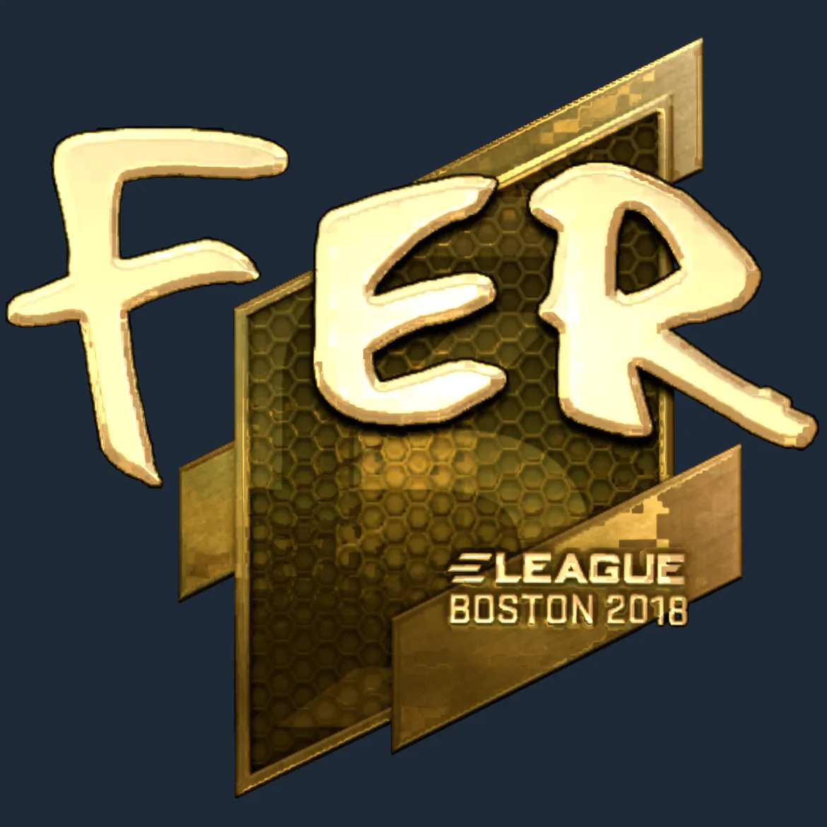 Sticker | fer (Gold) | Boston 2018