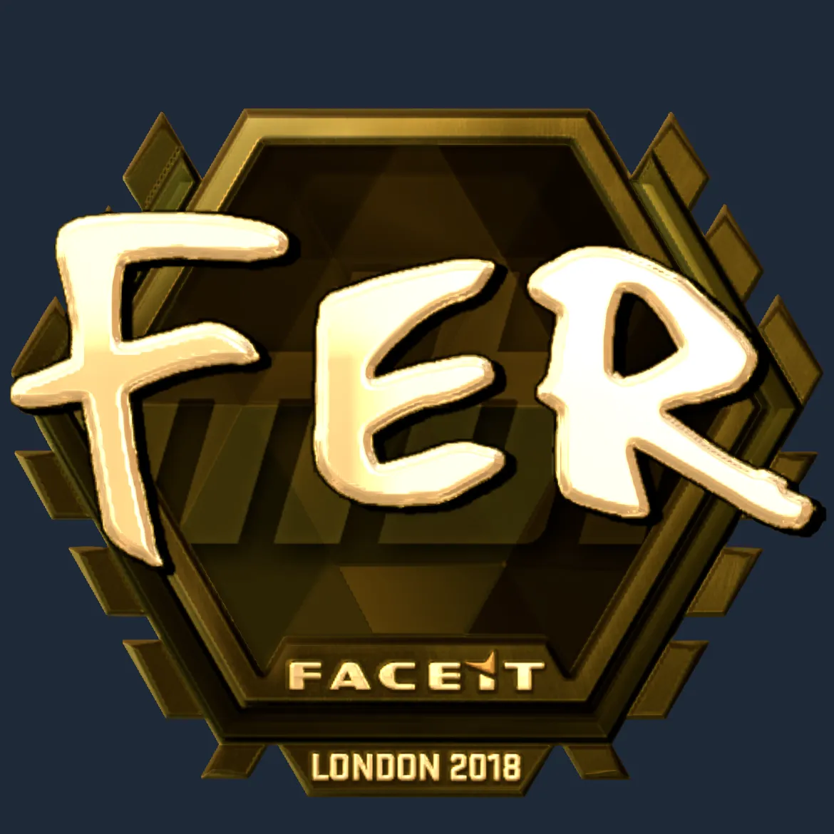 Sticker | fer (Gold) | London 2018