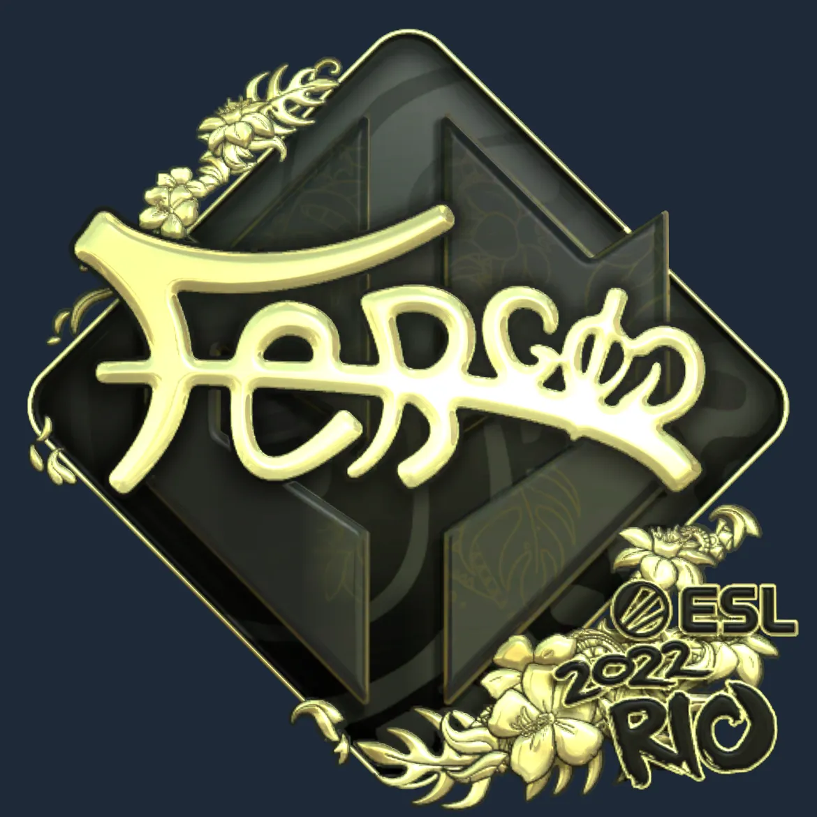 Sticker | fer (Gold) | Rio 2022