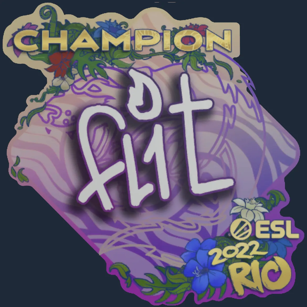 Sticker | FL1T (Champion) | Rio 2022
