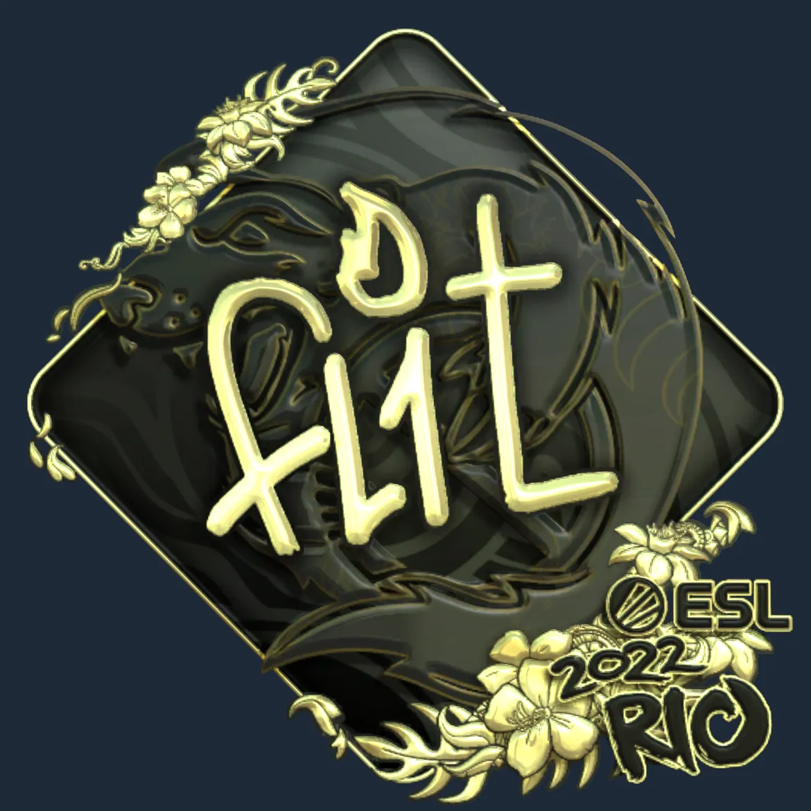Sticker | FL1T (Gold) | Rio 2022