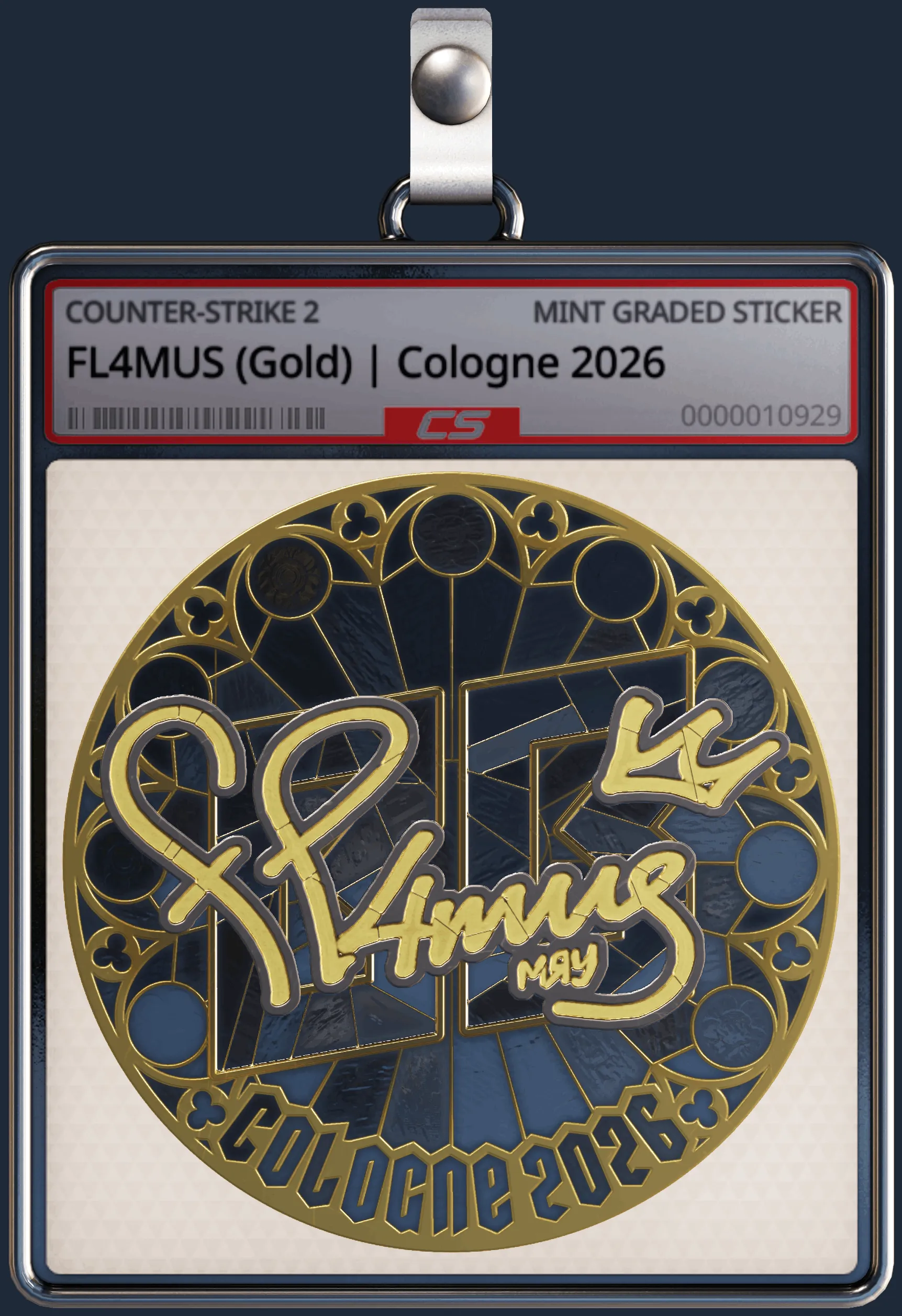 Sticker | FL4MUS (Gold) | Cologne 2026