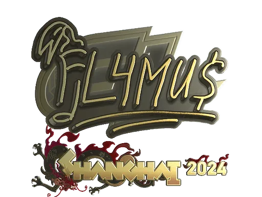 Sticker | FL4MUS (Gold) | Shanghai 2024