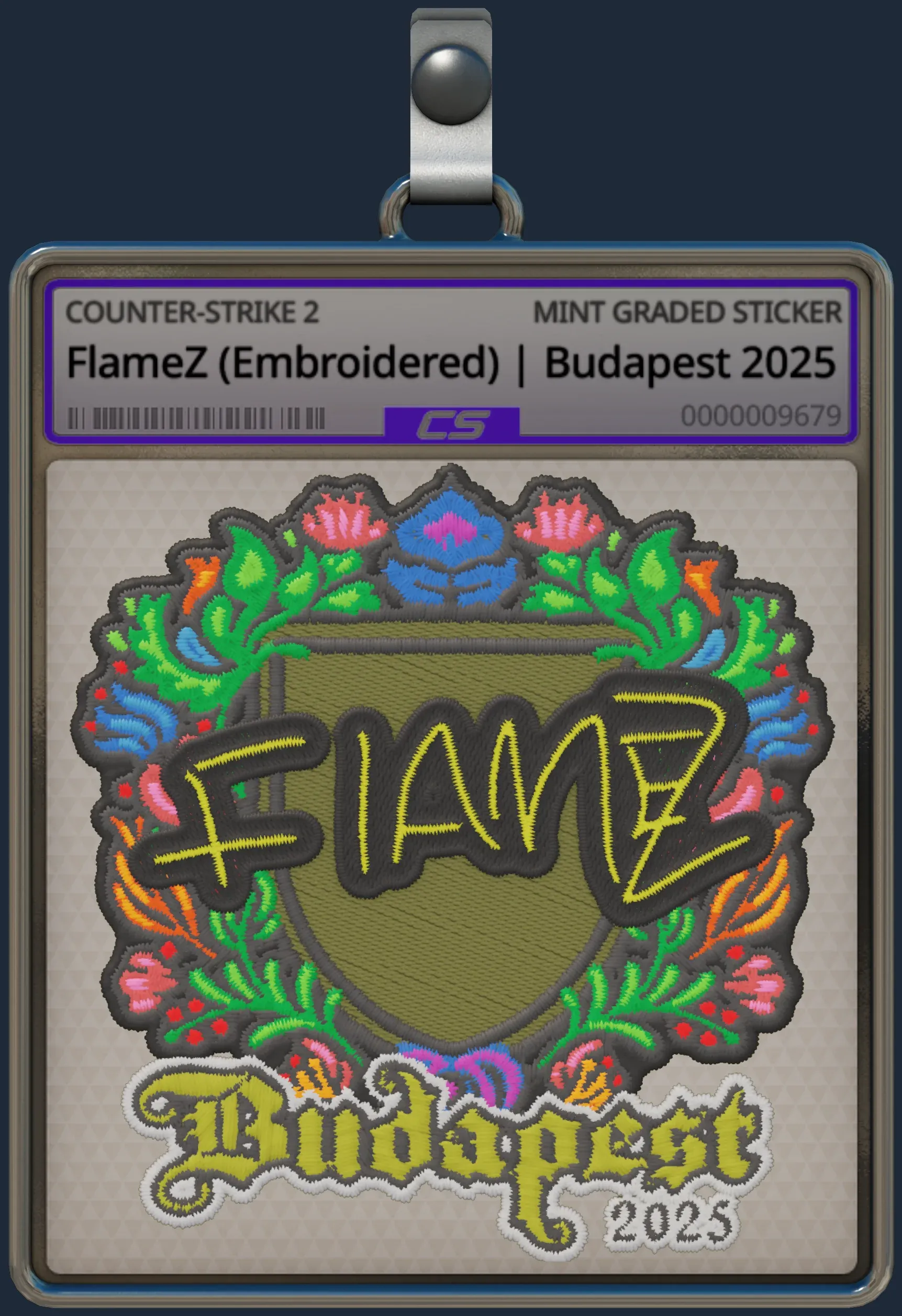 Sticker | FlameZ (Embroidered) | Budapest 2025