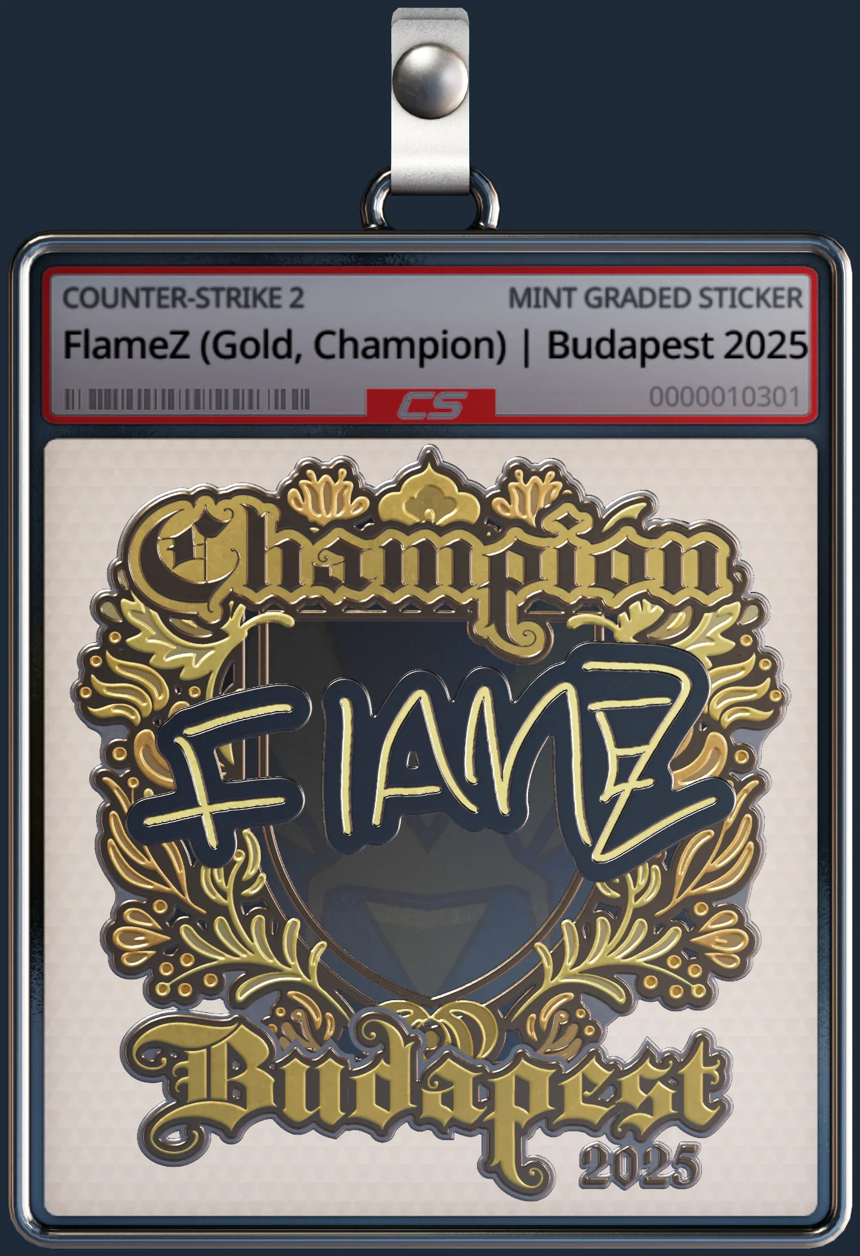 Sticker | FlameZ (Gold, Champion) | Budapest 2025