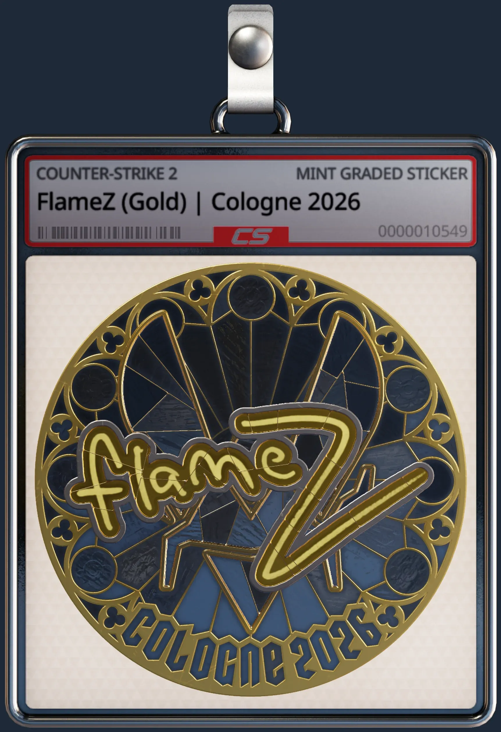 Sticker | FlameZ (Gold) | Cologne 2026